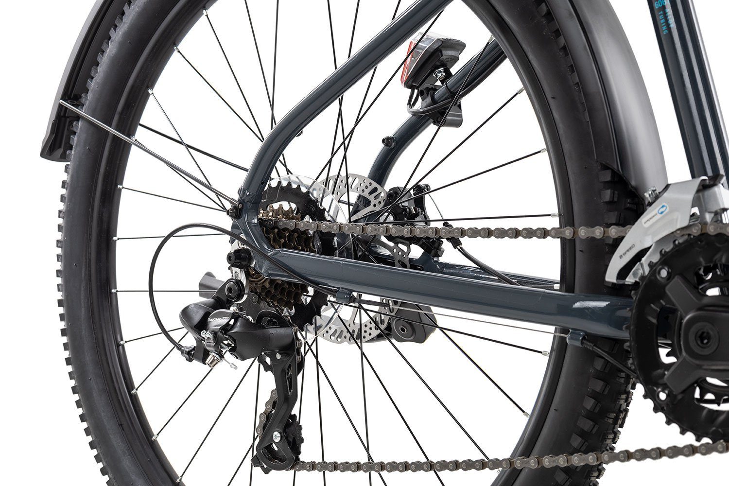 Axess Mountainbike SANDEE ATB, 14 Gang Shimano RD-TX800-7 Schaltwerk, Kettenschaltung, Herren MTB-Hardtail 29 Zoll schwarz/grau