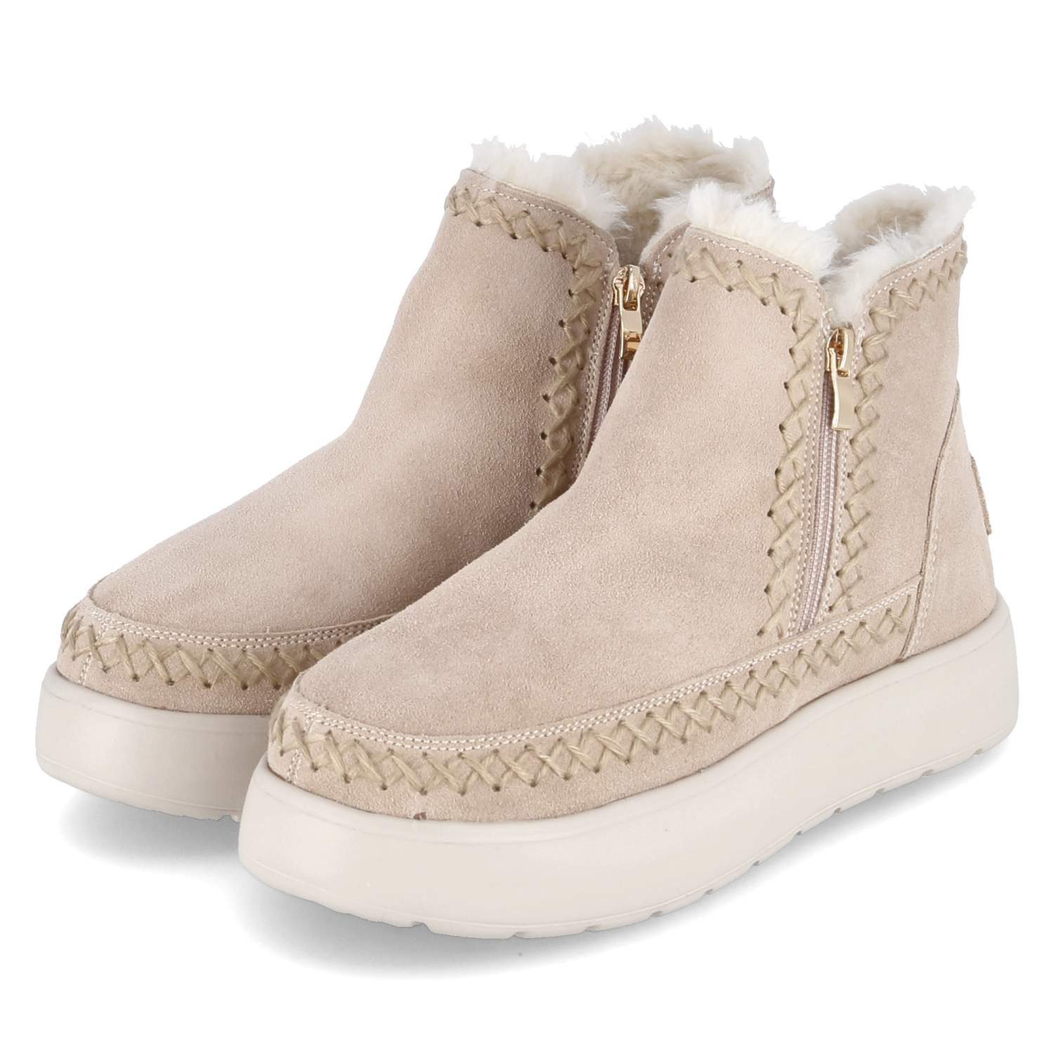 Cafe Noir Stiefeletten Stiefelette, warmes Futter für kalte Tage