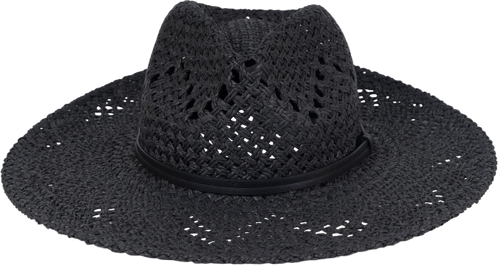 styleBREAKER Sonnenhut Panama Strohhut mit Stoff Zierband (1-St)