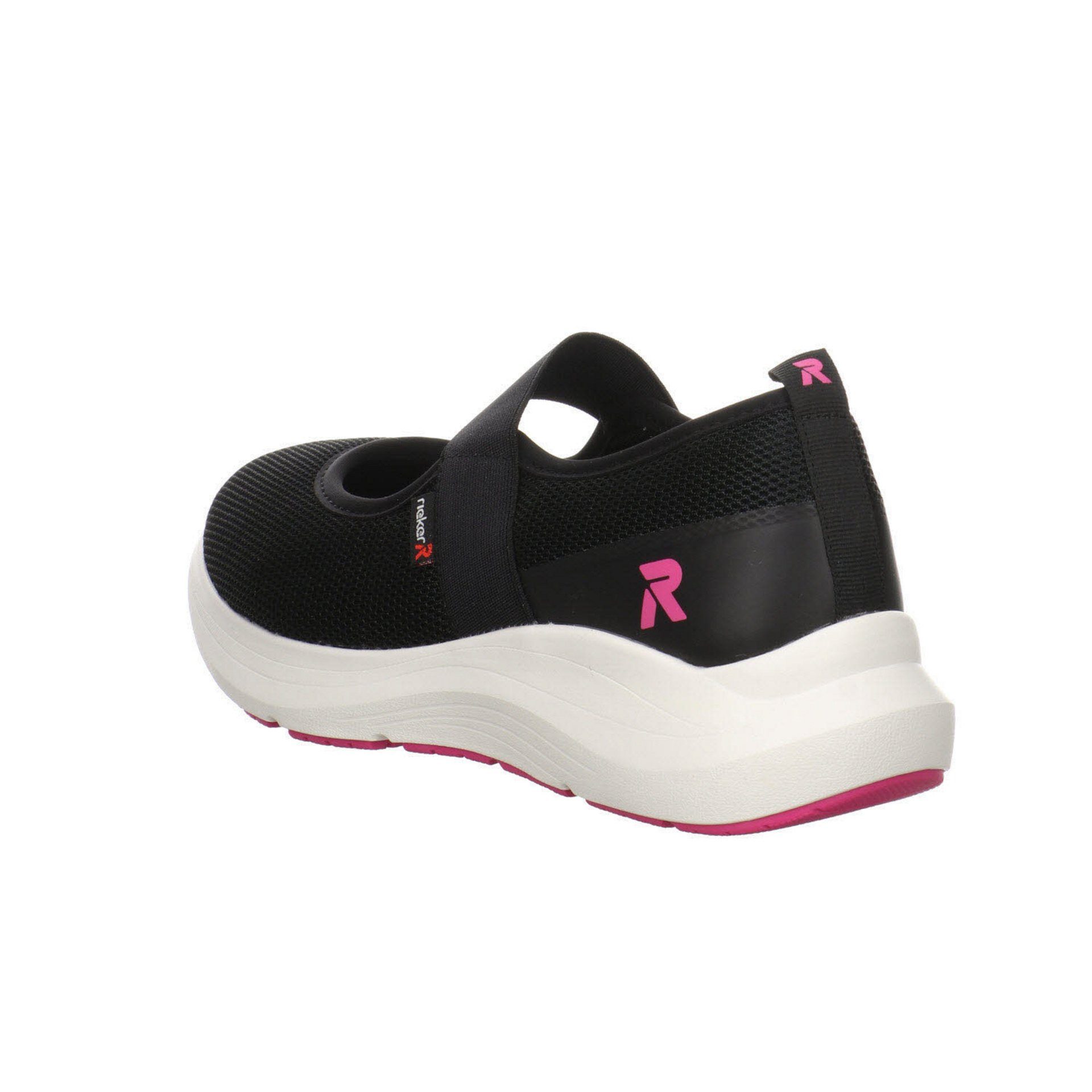 Schuhe schwarz/schwarz/nero Rieker R-Evolution Ballerina Ballerina Textil Ballerinas