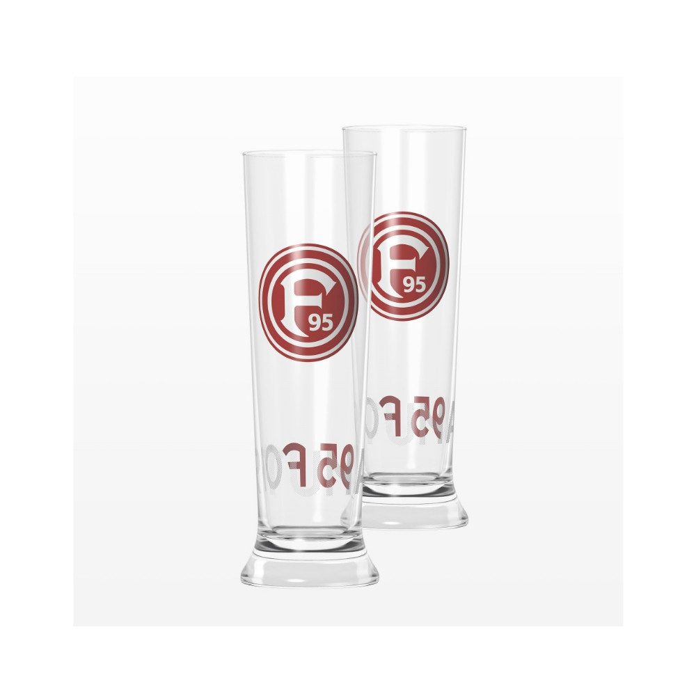Fortuna Düsseldorf Glas Fortuna Düsseldorf Weizenbierglas 2er-Set, Glas