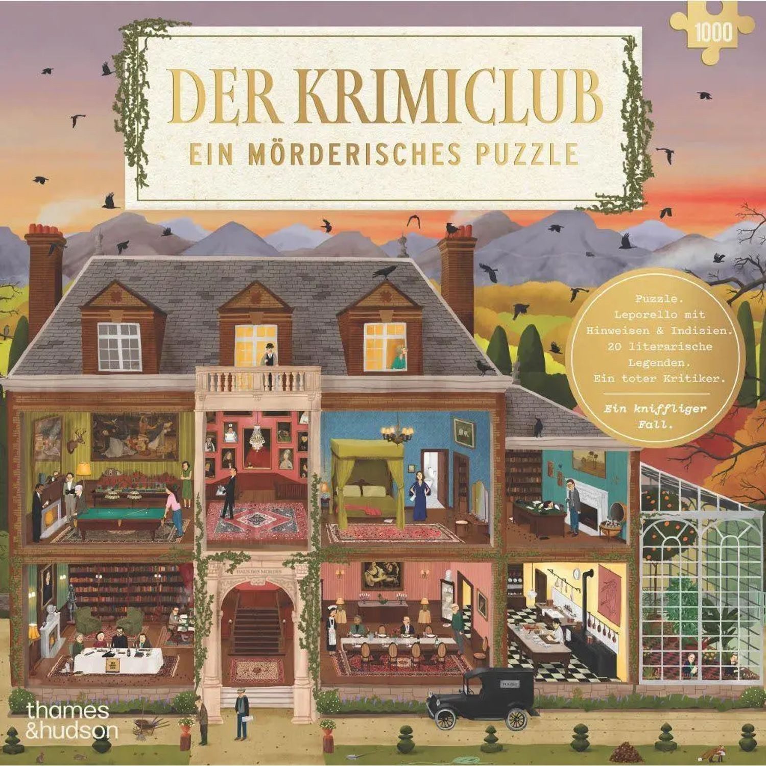 Laurence King Puzzle Der Krimiclub. Puzzle 1000 Teile, 1000 Puzzleteile