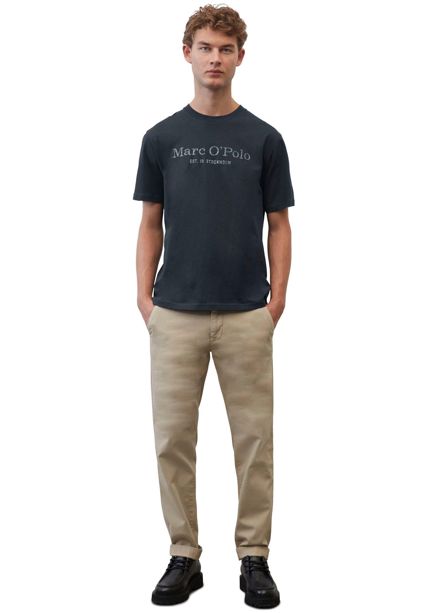 Marc O'Polo night T-Shirt dark klassisches Logo-T-Shirt
