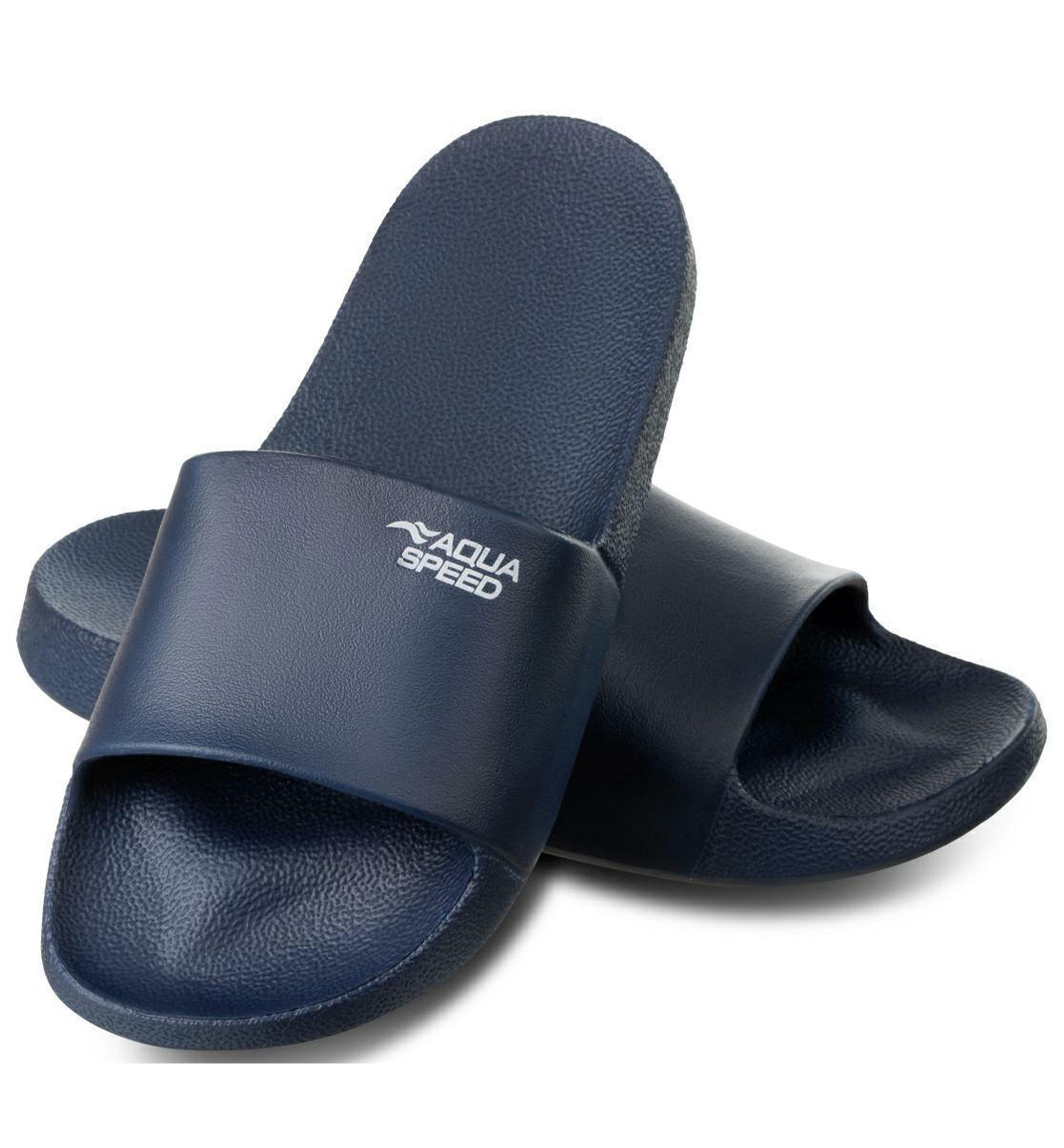 Aqua Speed OHIO Badelatschen + kl. Fasertuch Duschsandalen Badeschlappen Badepantolette