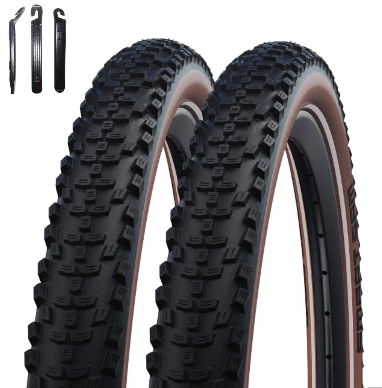 maxxi4you Fahrradreifen 2 x Schwalbe Smart Sam Fahrradreifen Performance Bronze inkl. RH