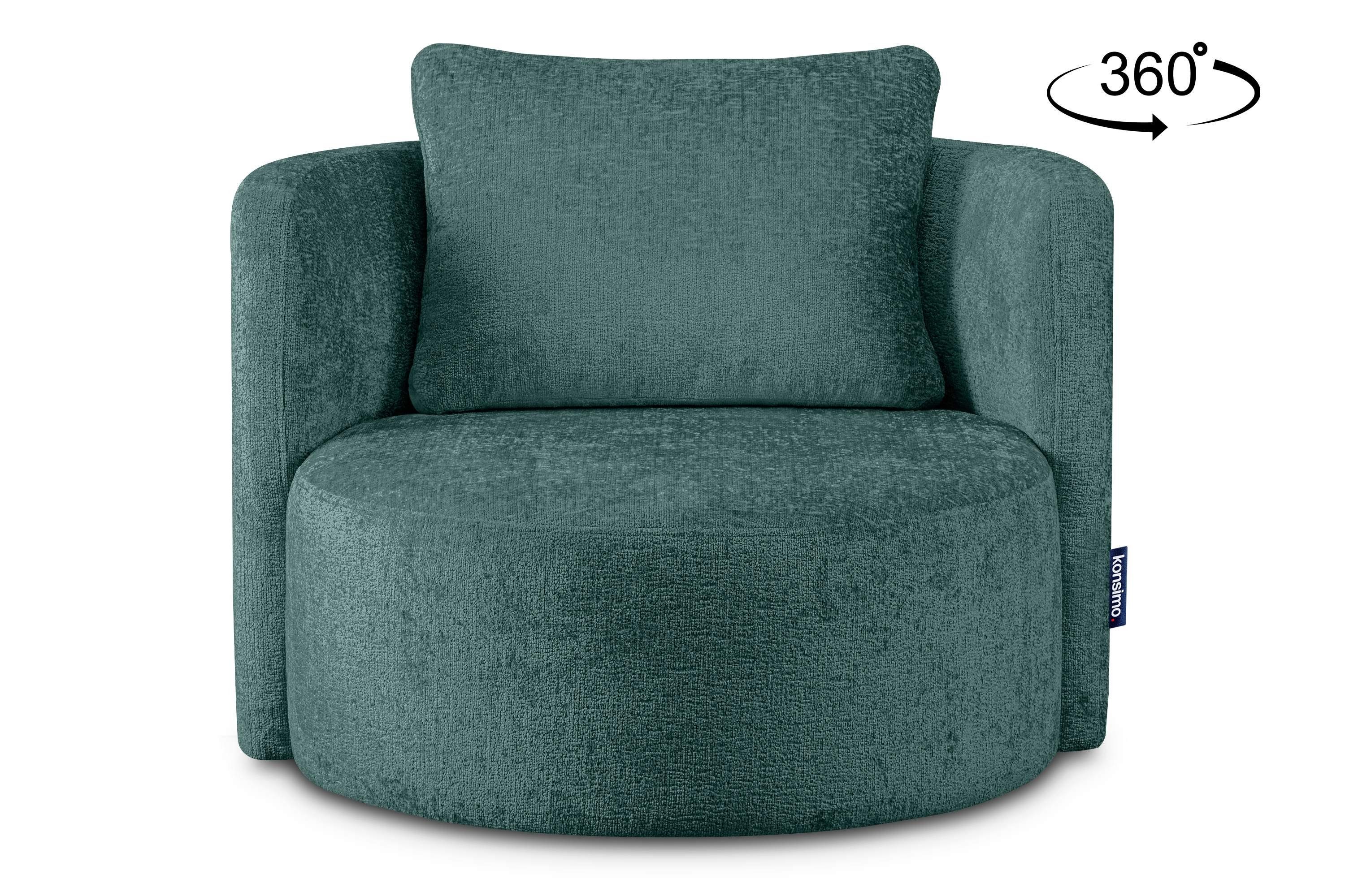 KONSIMO® Drehsessel Loungesessel RAGGI, mit 360° günstig online kaufen