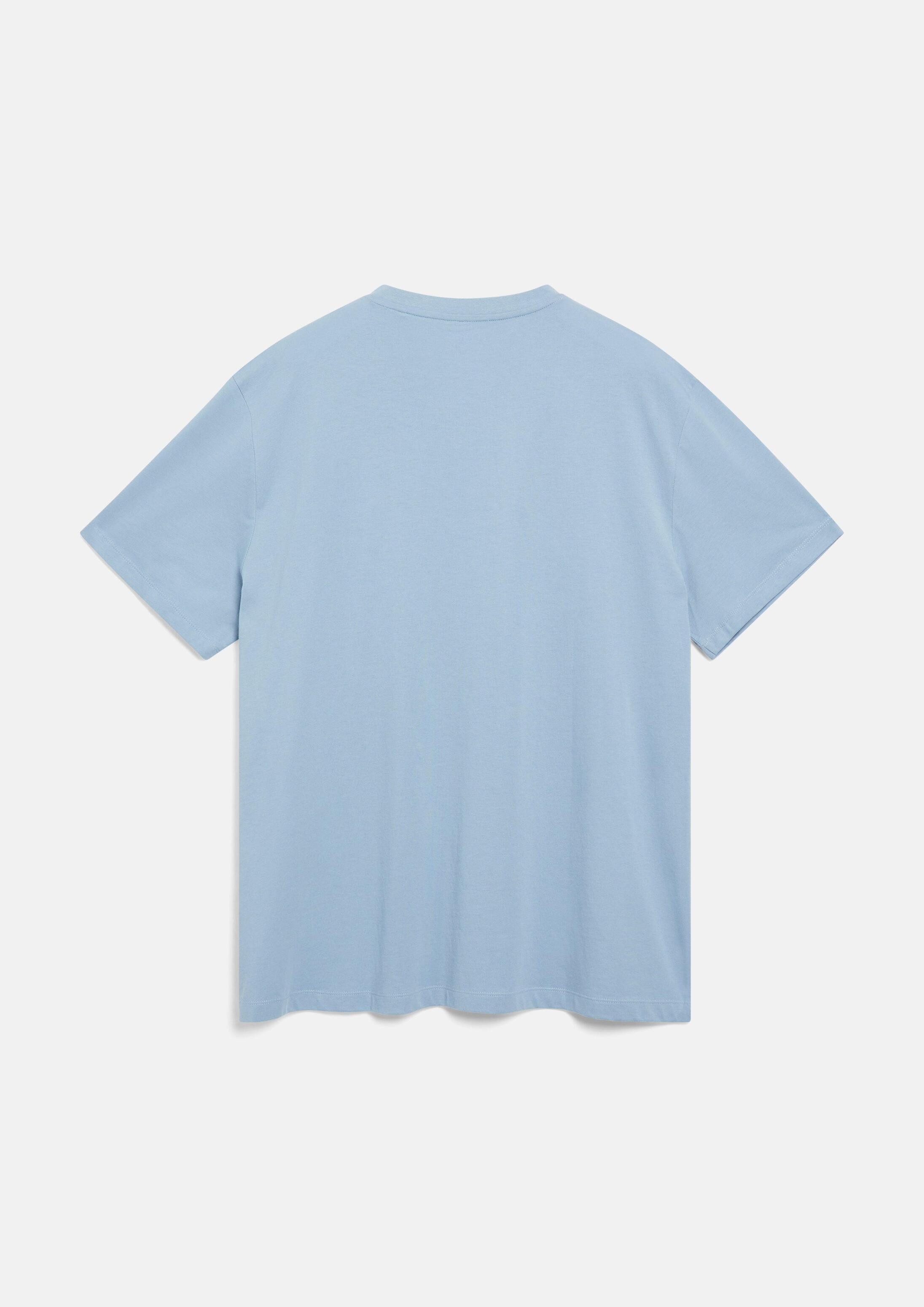 s.Oliver Kurzarmshirt T-Shirt Baumwoll-T-Shirt mit Logo-Print und V-Neck