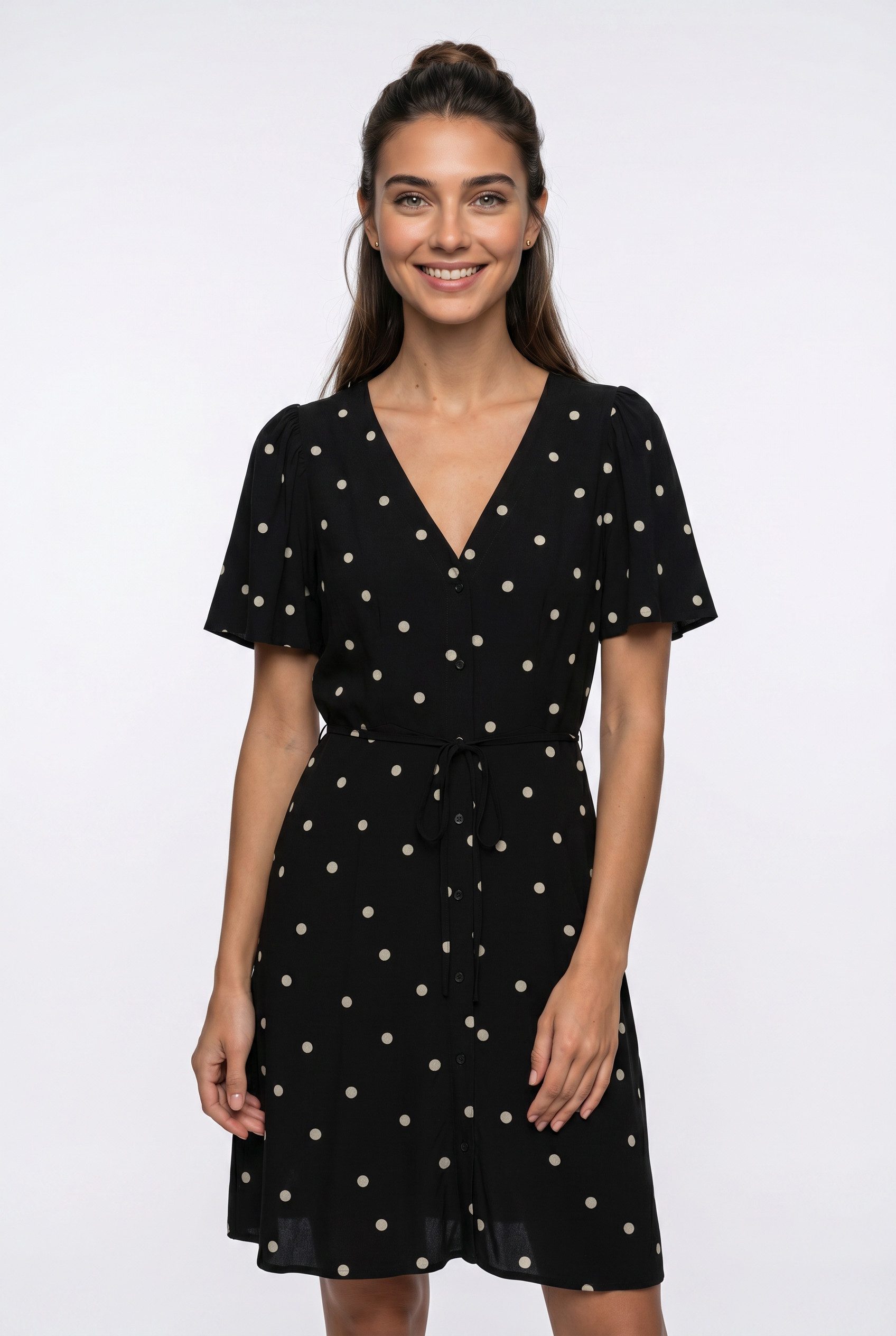 Vero Moda Minikleid VMALBA SS SHORT DRESS WVN NOOS Viskose, slim fit