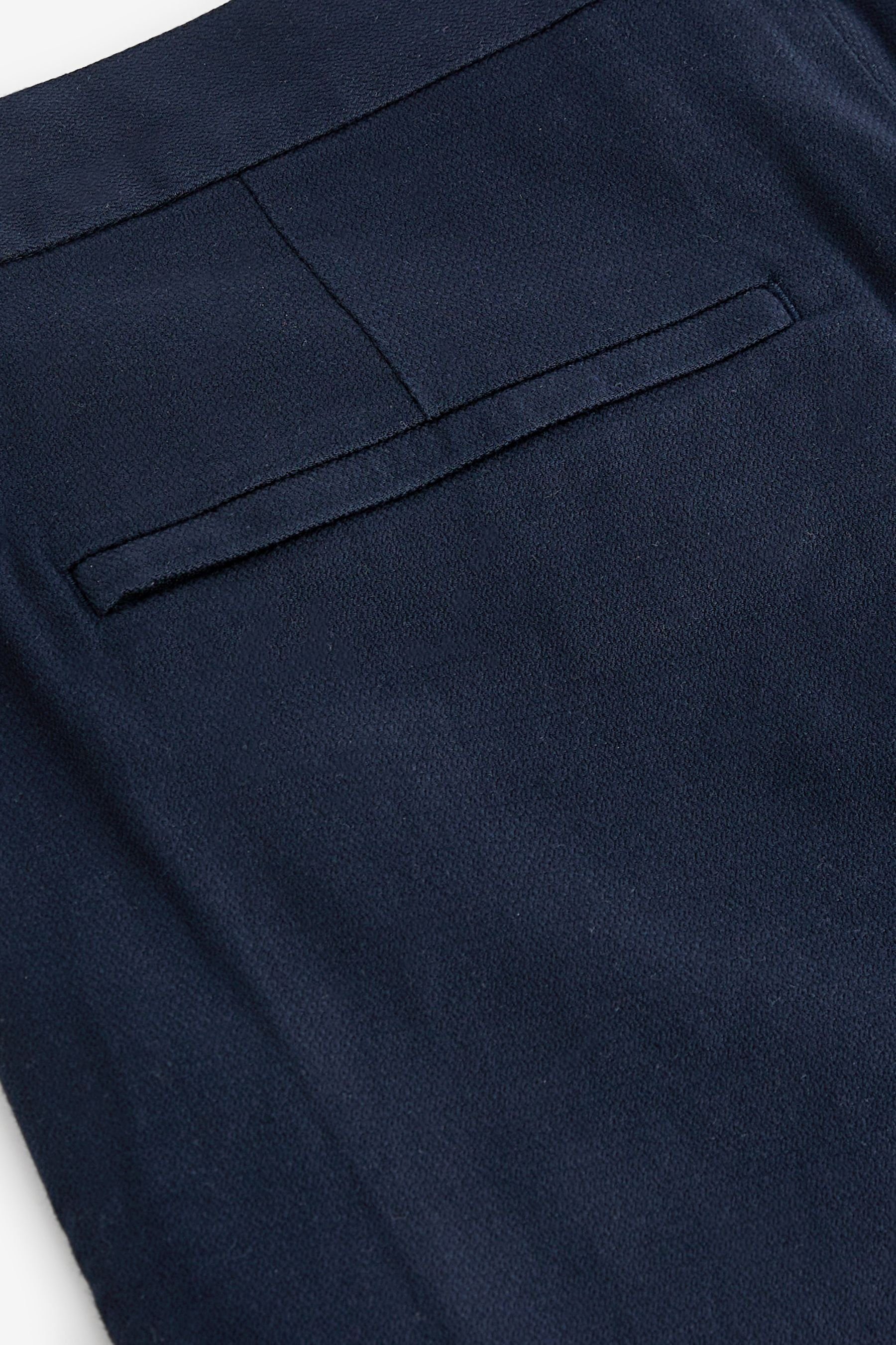 Slim Chinohose Chinohose weicher Haptik Motion (1-tlg) Navy Flex Textured mit Blue Next Fit