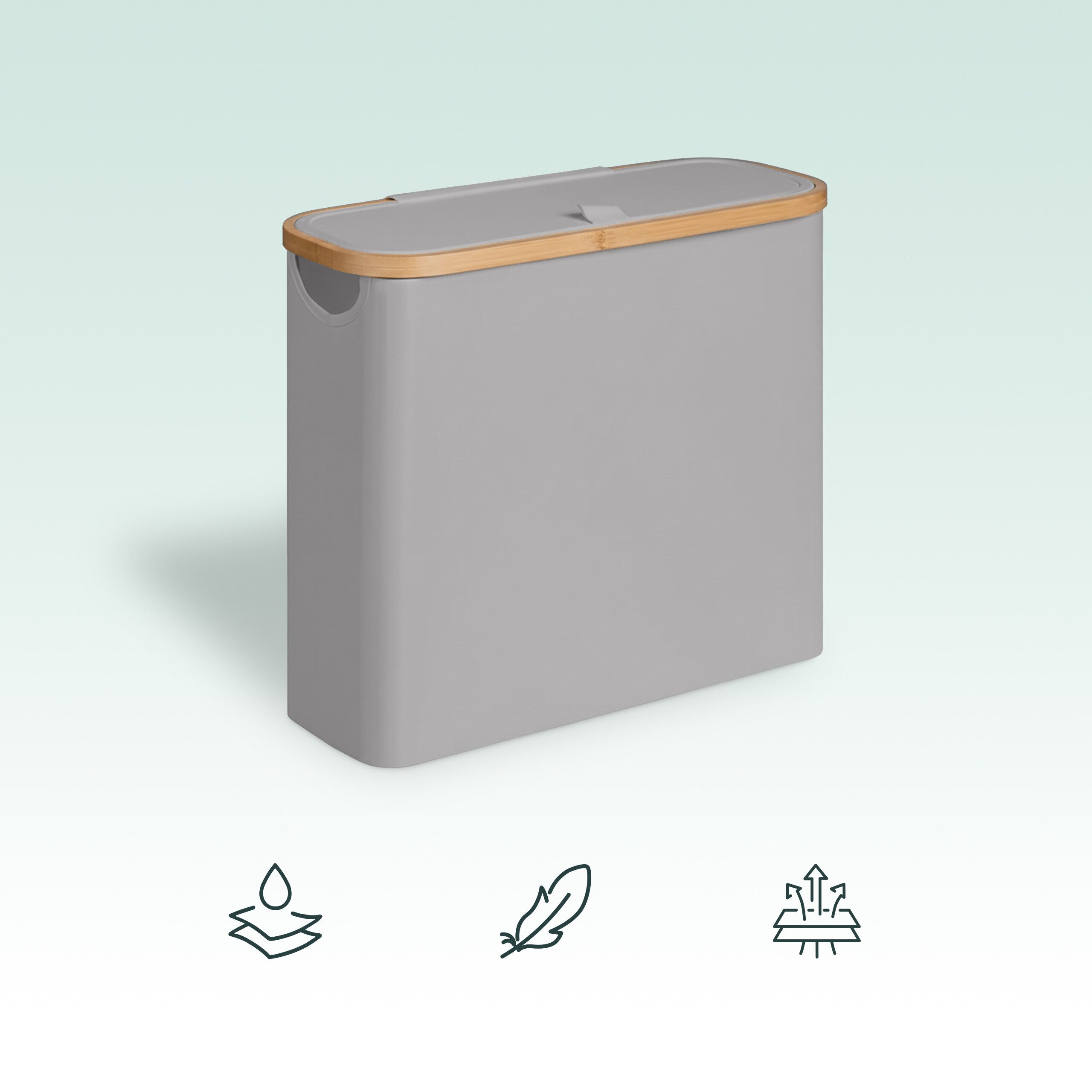 relaxdays Toiletten-Ersatzrollenhalter Toilettenpapier Aufbewahrung 12 Rollen, grau