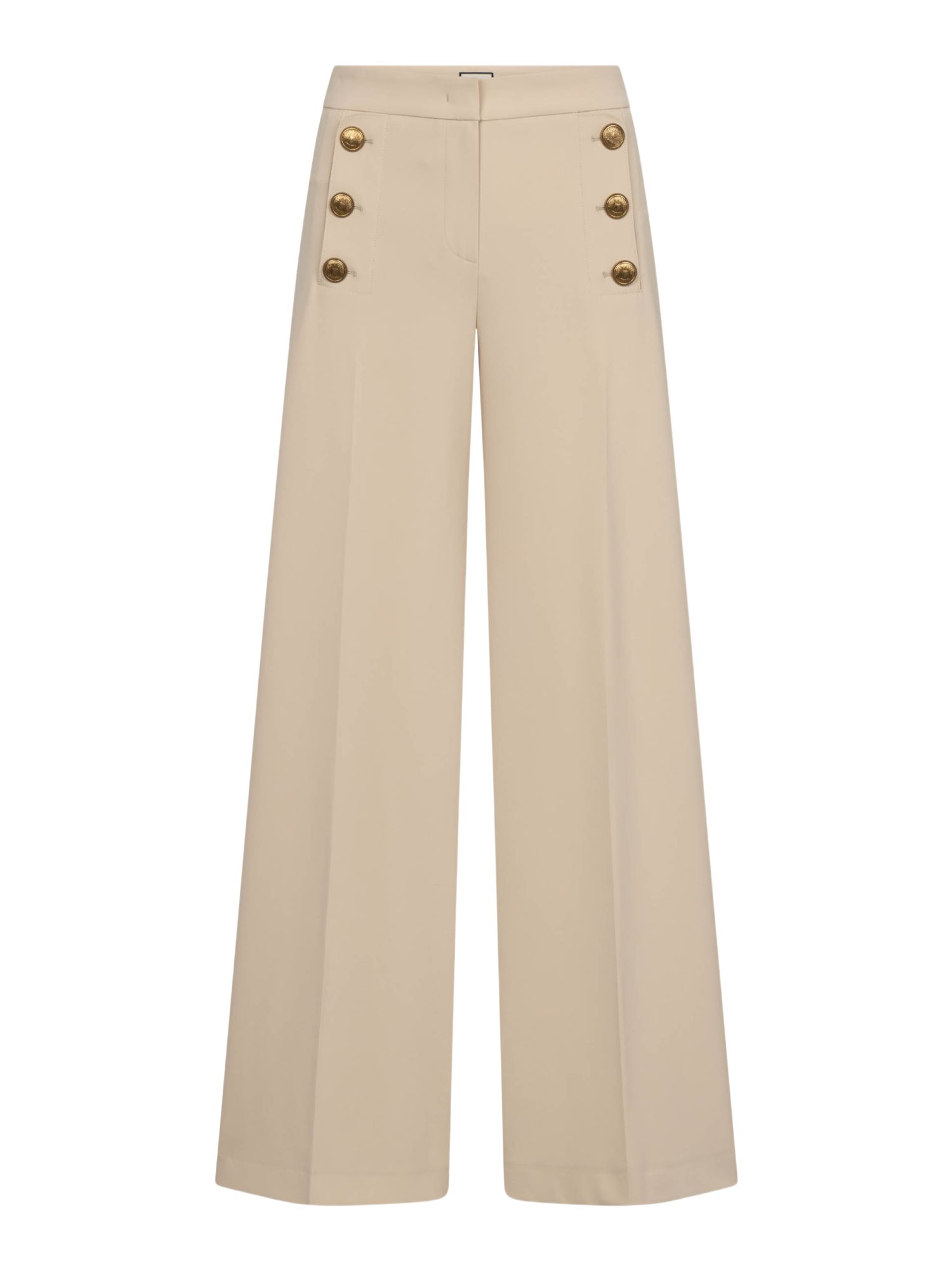 Seductive Stoffhose natur,Casual,Polyester,Unifarben,Gerade,Mittel