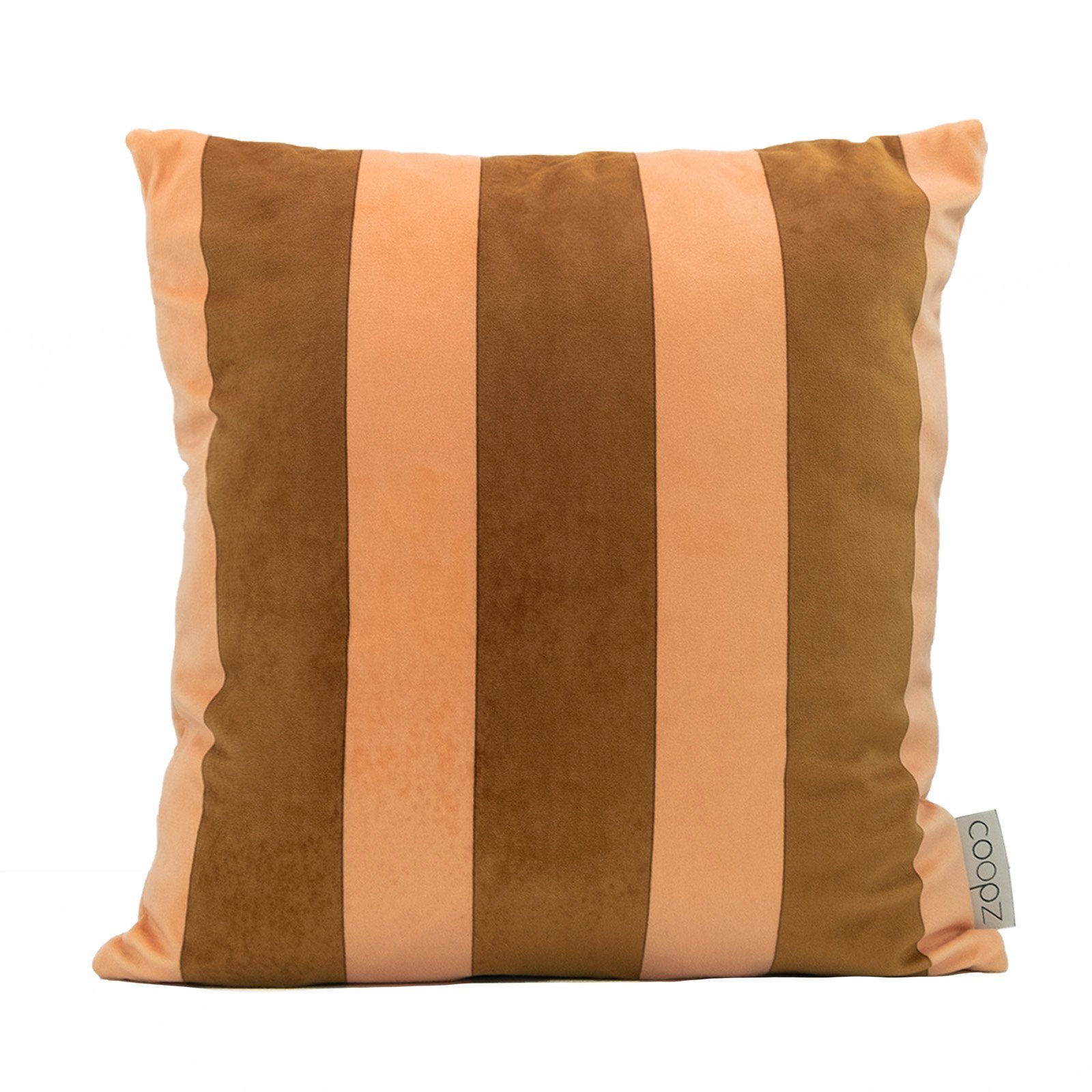 coopz Kissenbezug Kissenbezug Stripe Velvet Braun