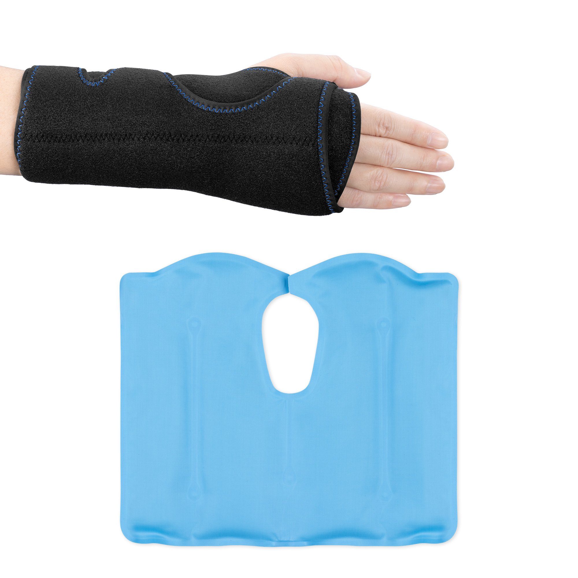 Navaris Wärmepad Handgelenk Gelkompresse - Kühlpads mit Neopren Hülle, 1-tlg.