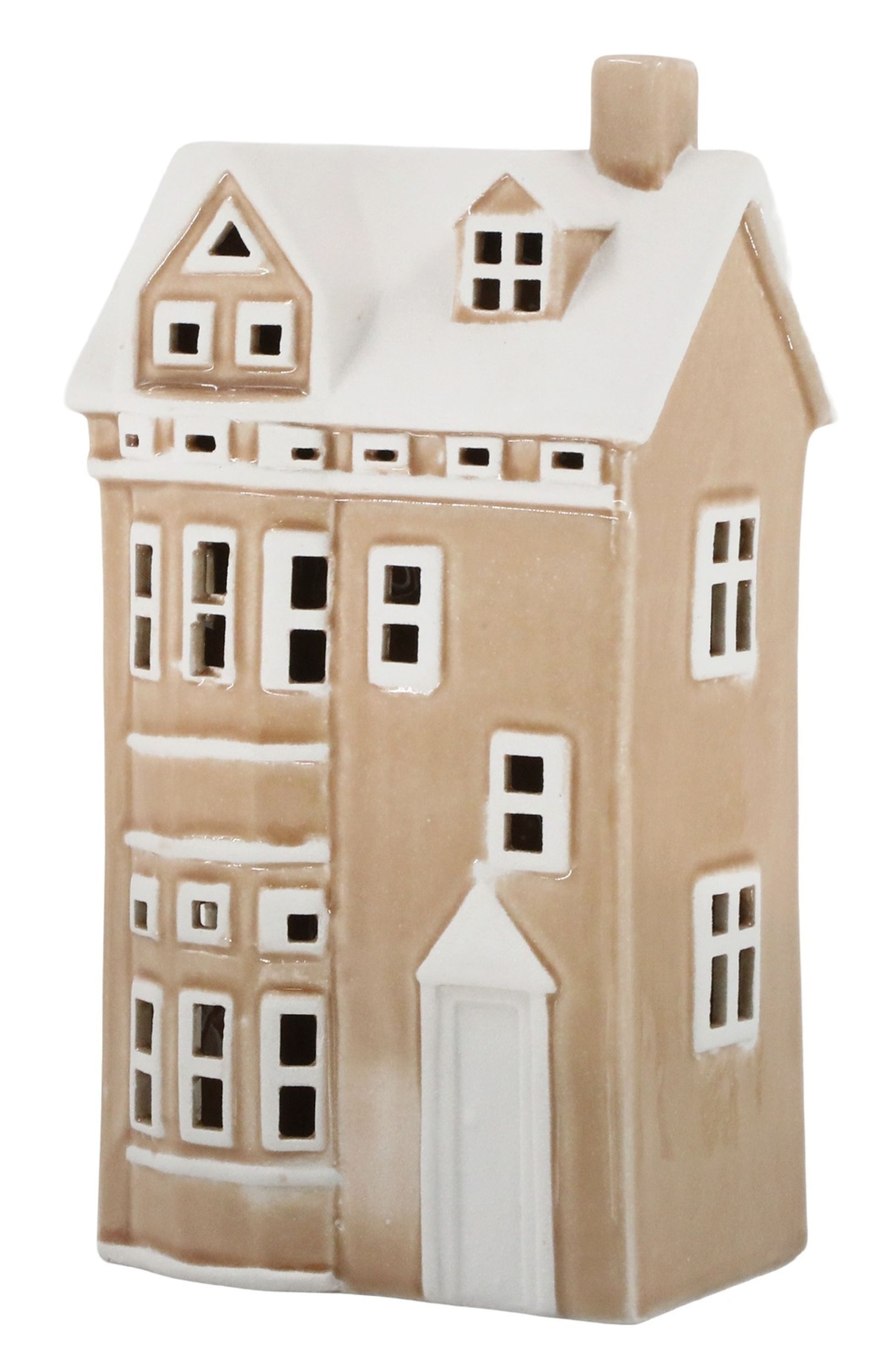 Chic Antique Kerzenhalter Chic Antique - Lichterhaus Teelichthaus Windlicht H25,5cm Puder