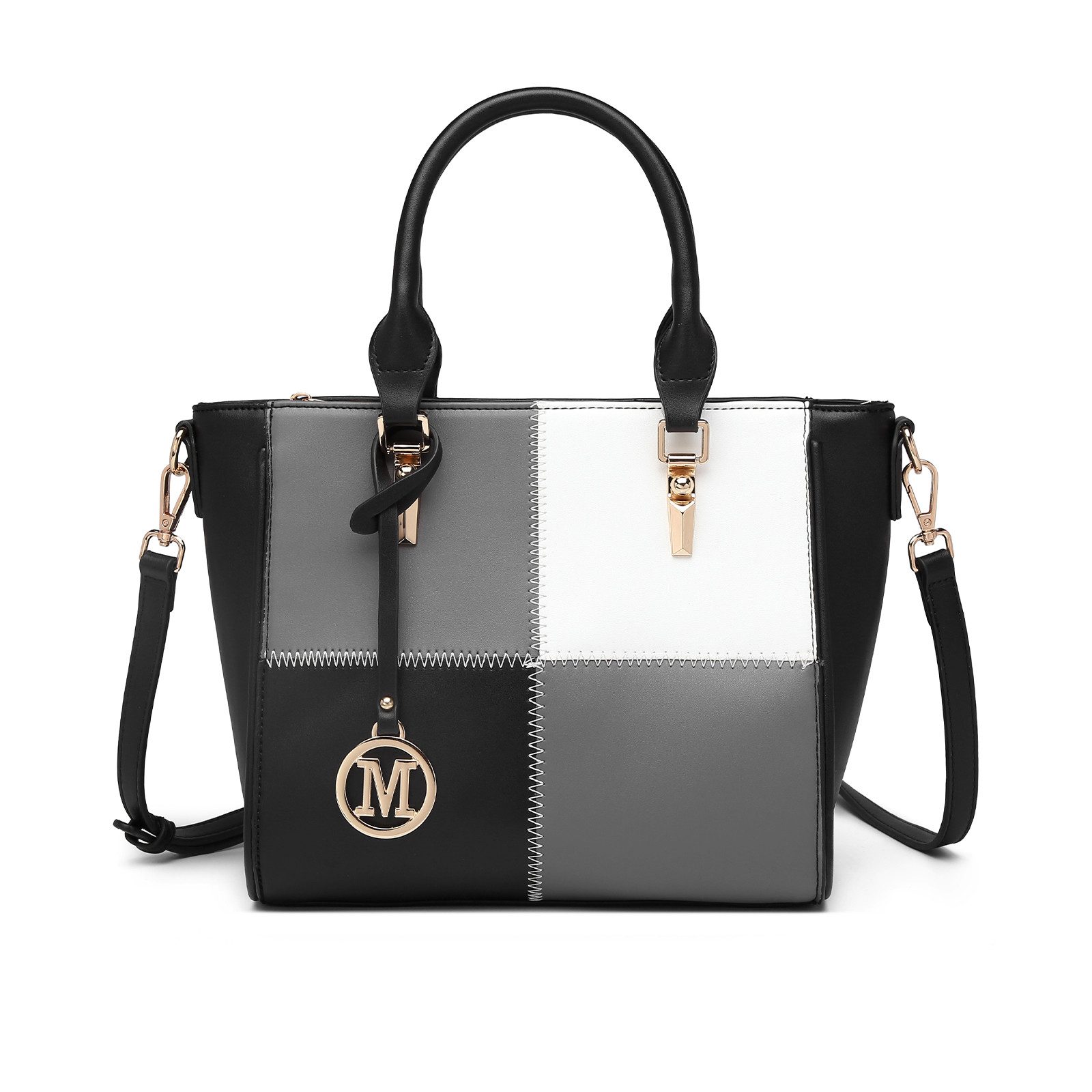 Miss Lulu Schultertasche Damen-Handtasche PU-Leder Umhängetasche günstig online kaufen