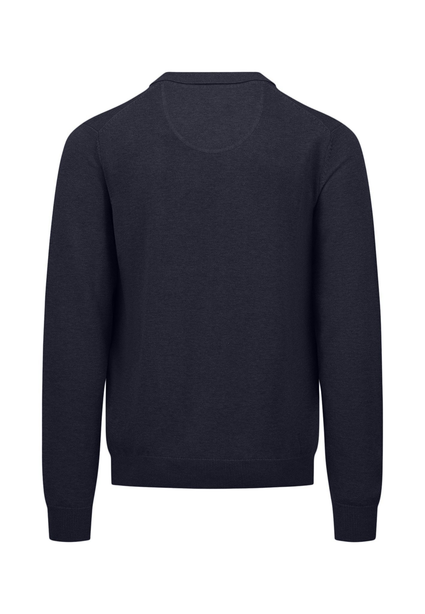 FYNCH-HATTON Strickpullover aus Baumwolle, mit Polokragen und kurzer Knopfleiste