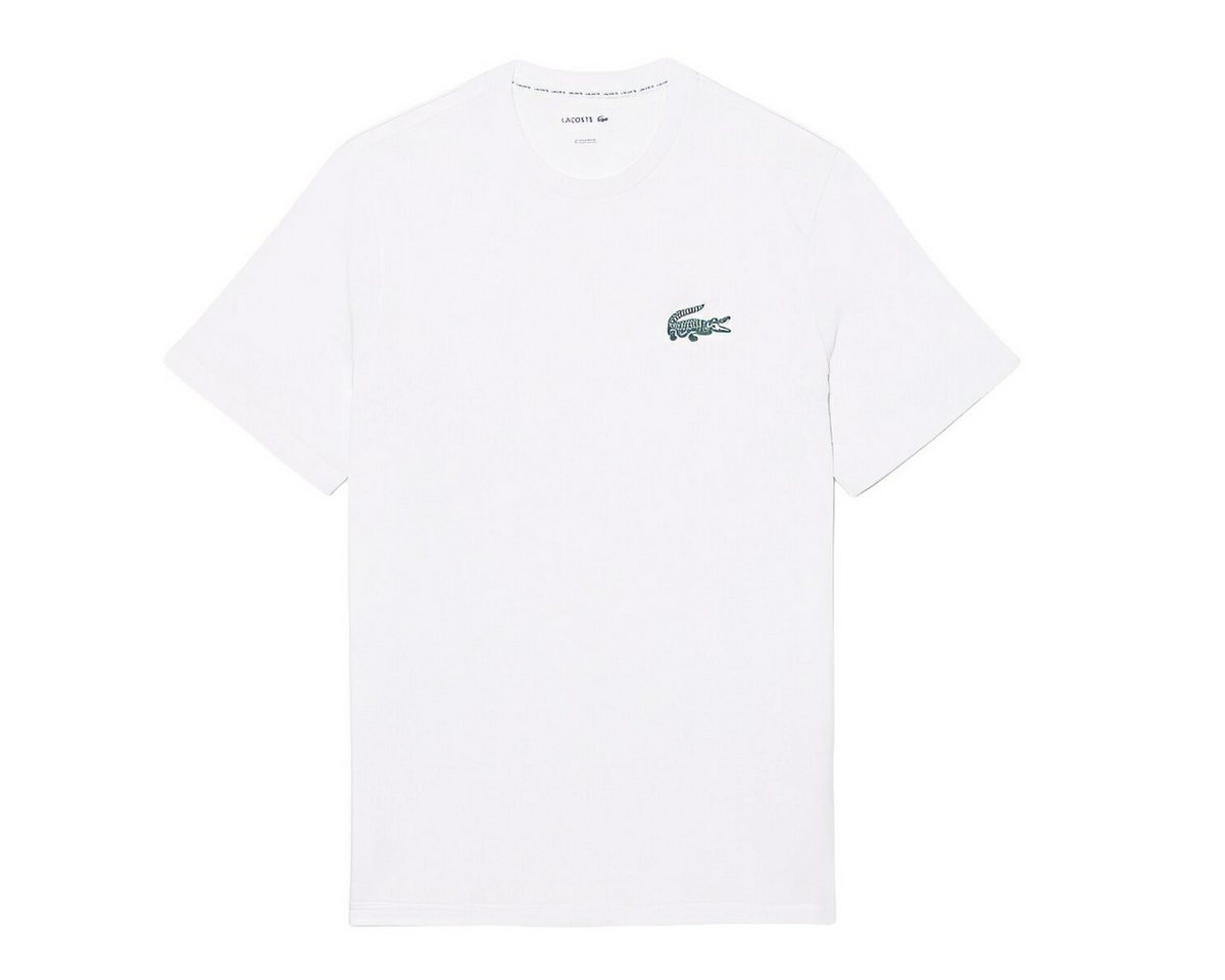 Lacoste T-Shirt Lacoste Herren T-Shirt CROC Print Kurzarm Rundhals Baumwolle