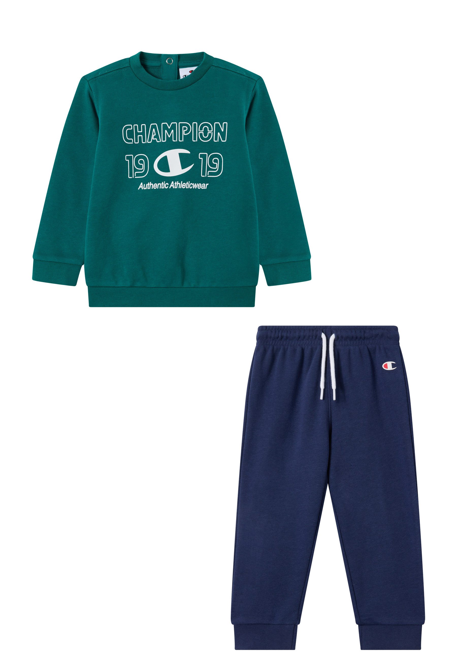 Champion Jogginganzug Toddler Graphic Terry Crewneck Sweatsuit (2-tlg), für Babys, aus Baumwolle und Polyester