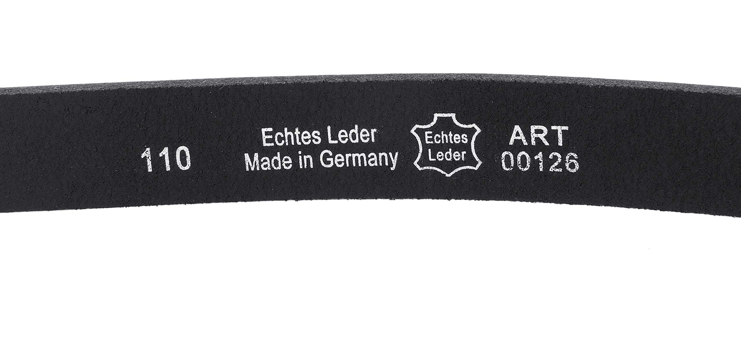 100% kürzbar, Echtleder, Gürtel GERMANY Schwarz IN aus cm MADE breiter aus Ledergürtel Frentree Leder, 3