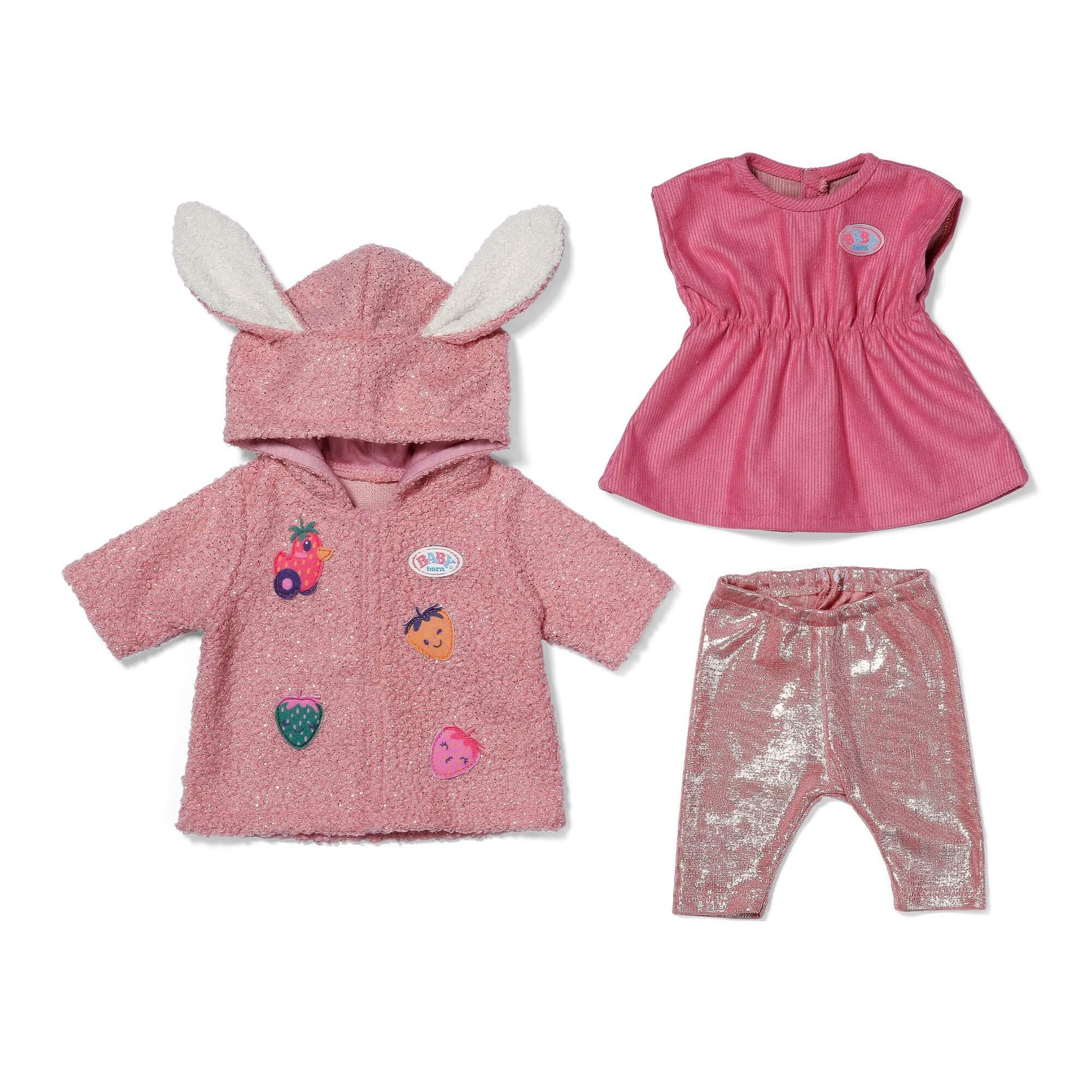 Zapf Creation® Puppen Accessoires-Set Zapf Creation 839416 - BABY born Mantel Set mit Kleid 43cm