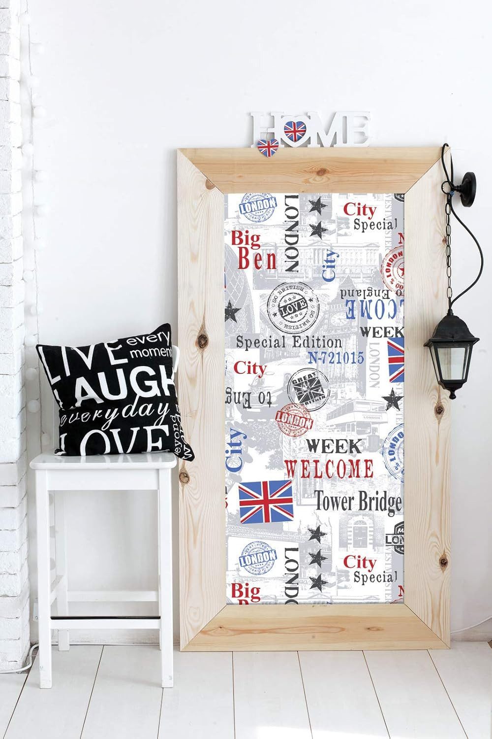 d-c-fix Möbelfolie Lindley - selbstklebende Dekofolie Londonmotiv Klebefolie Möbel Küche, Designfolie 150 x 45cm - zuschneidbar und rückstandslos entfernbar – Bild 3 von 5