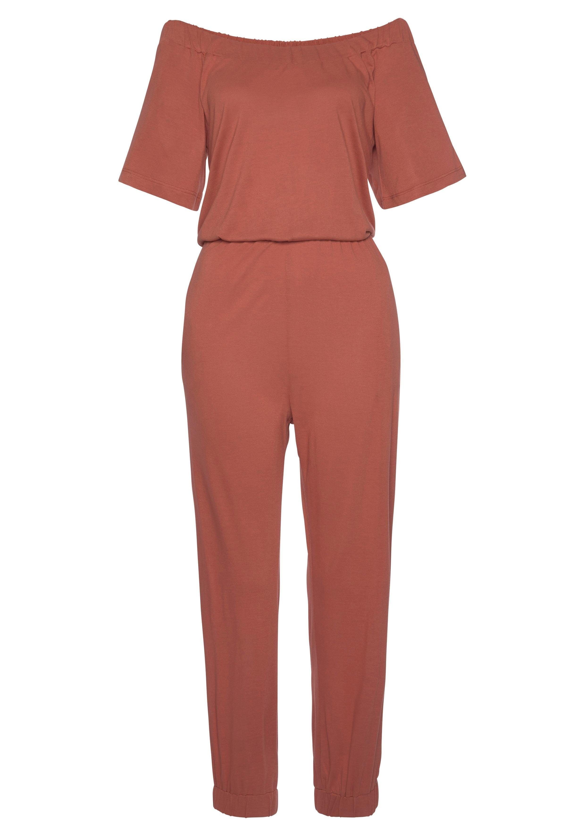 LASCANA Overall im Carmenstyle, sommerlicher Jumpsuit günstig online kaufen