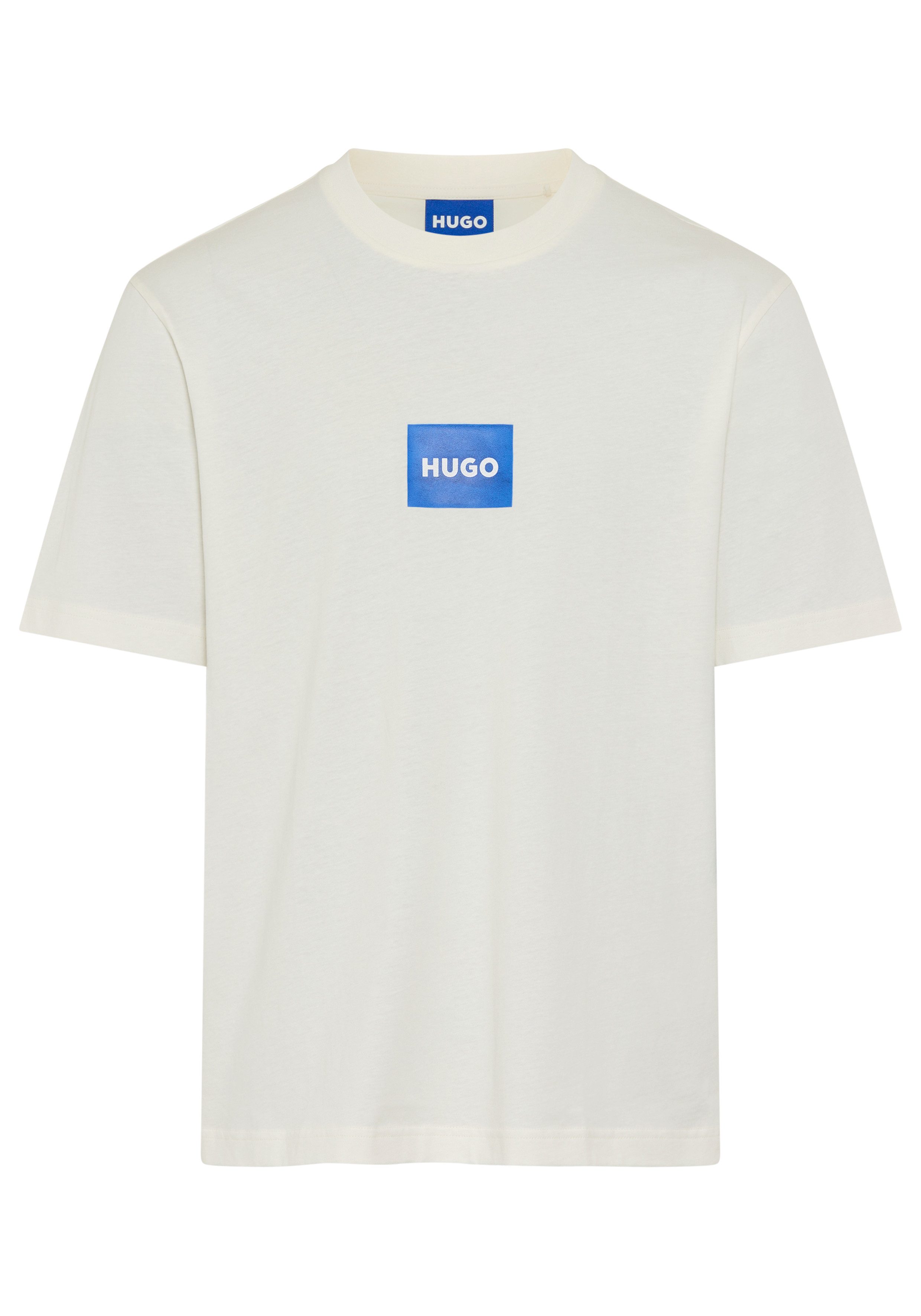 HUGO Blue T-Shirt Regular Fit, Kurzarm, Hugo-Print günstig online kaufen