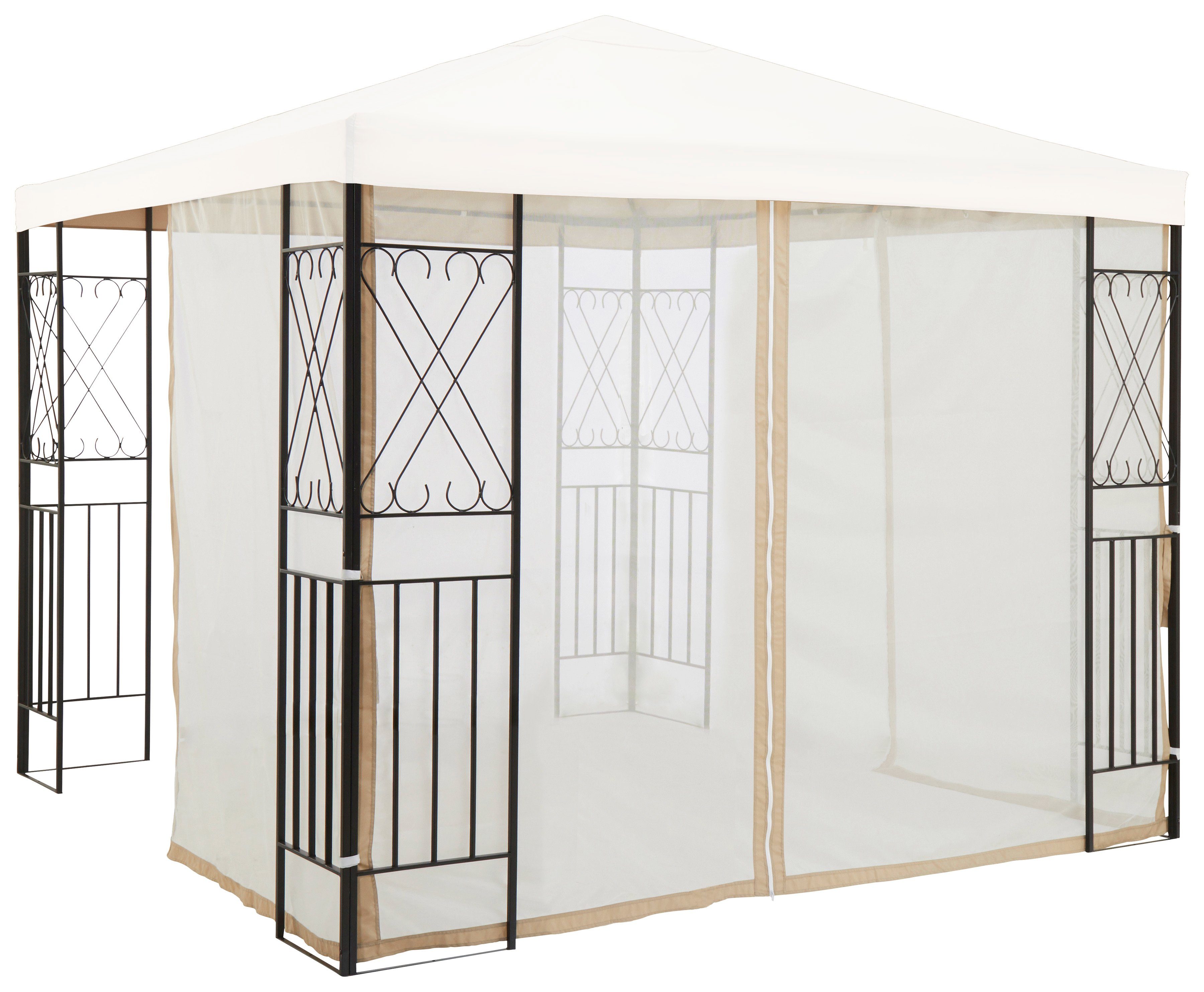 Seitenteile mit Fenster zu Faltpavillon Bellavista 3x3m grün 2 Stück