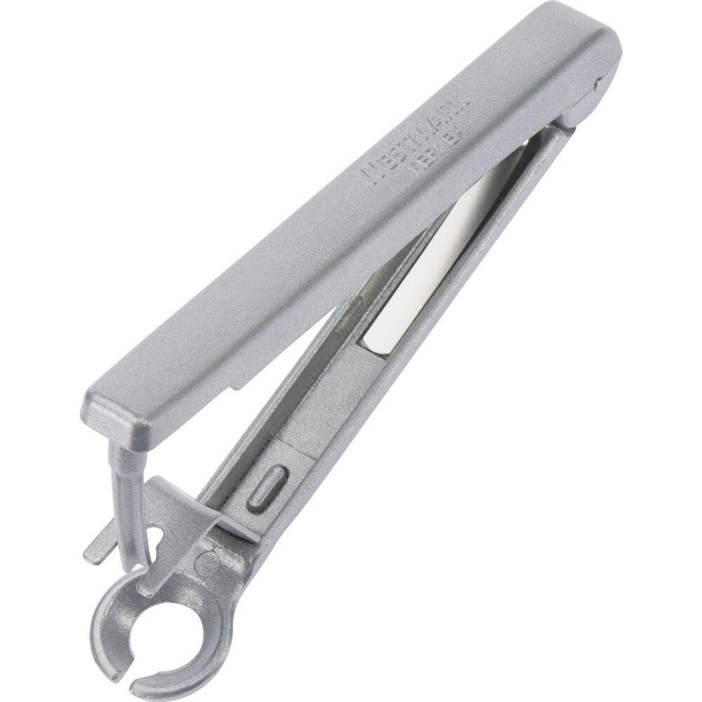 WESTMARK Entkerner für Kirschen, Retro-Verpackung, 14 x4 x2,5 cm, Kernex, Kirschentkerner, Aluminium, mit Retropackung, Made in Germany