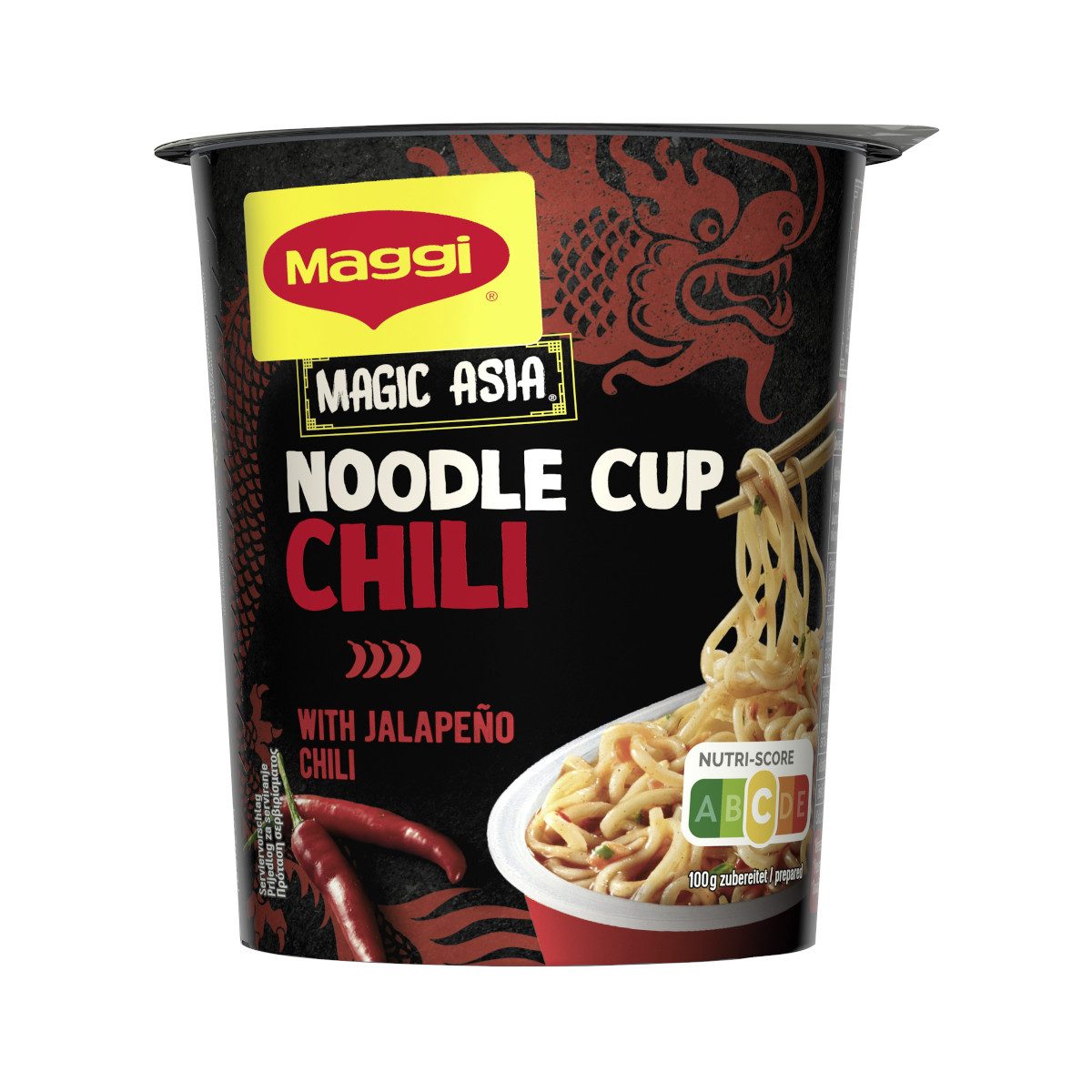 MAGGI Fertiggericht, Maggi 5 Minuten Terrine Magic Asia Noodle Cup Chili Packung 75g