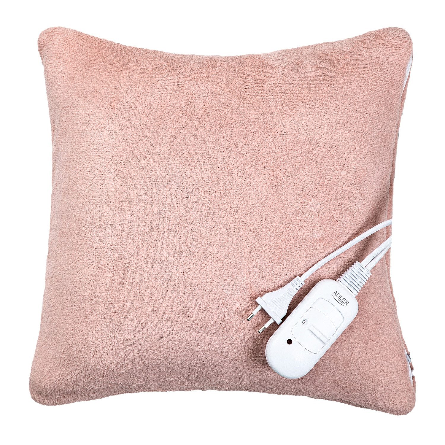 Adler Heizkissen AD 7444 Flauschiges Heizkissen in Rosa - 38 x 38 cm mit 2 Heizstufen, 1-tlg., Fleece