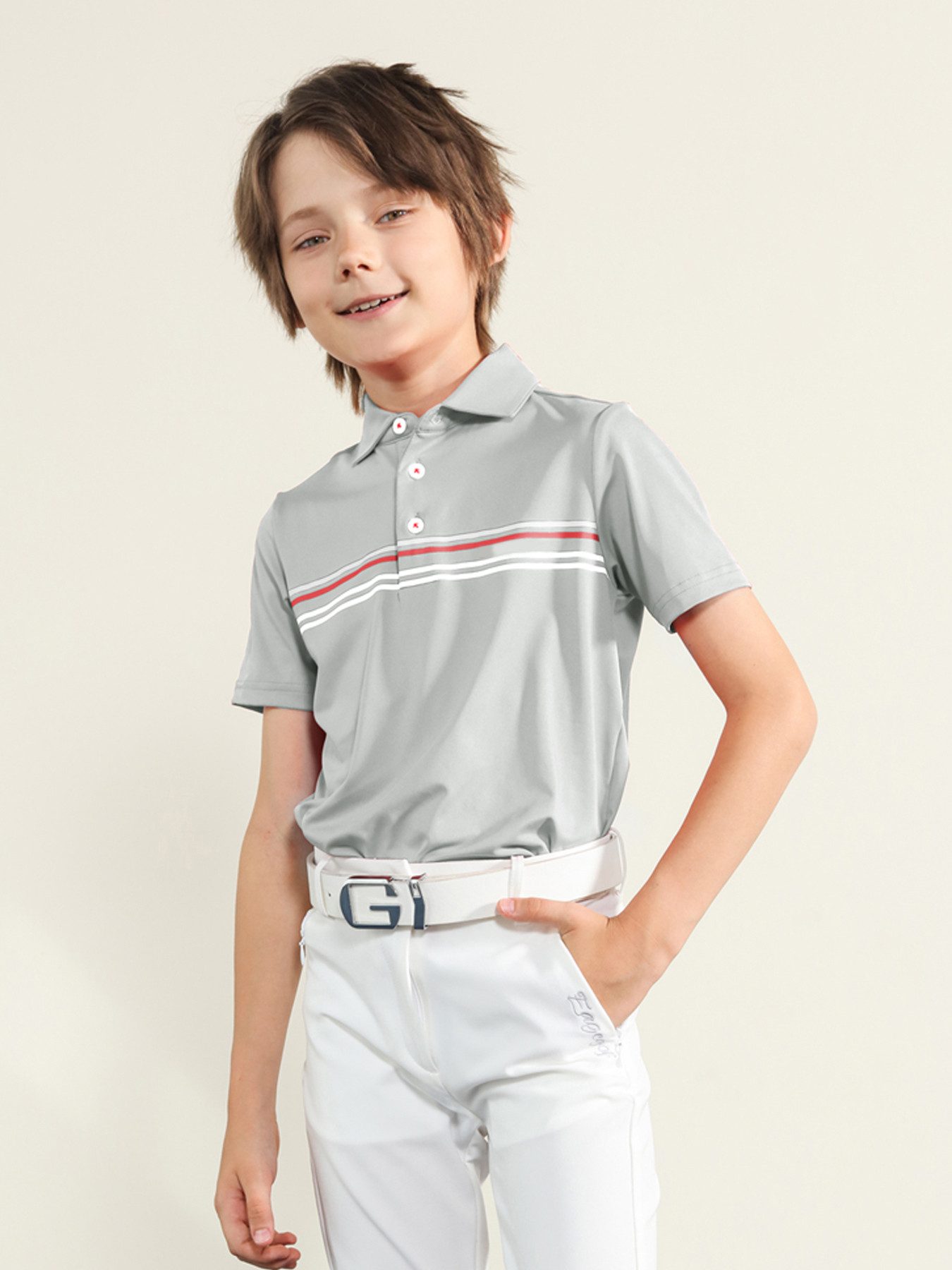 Poloshirt Kinder Golf Poloshirt Schnell trocknend Kurzarm Sport Freizeit