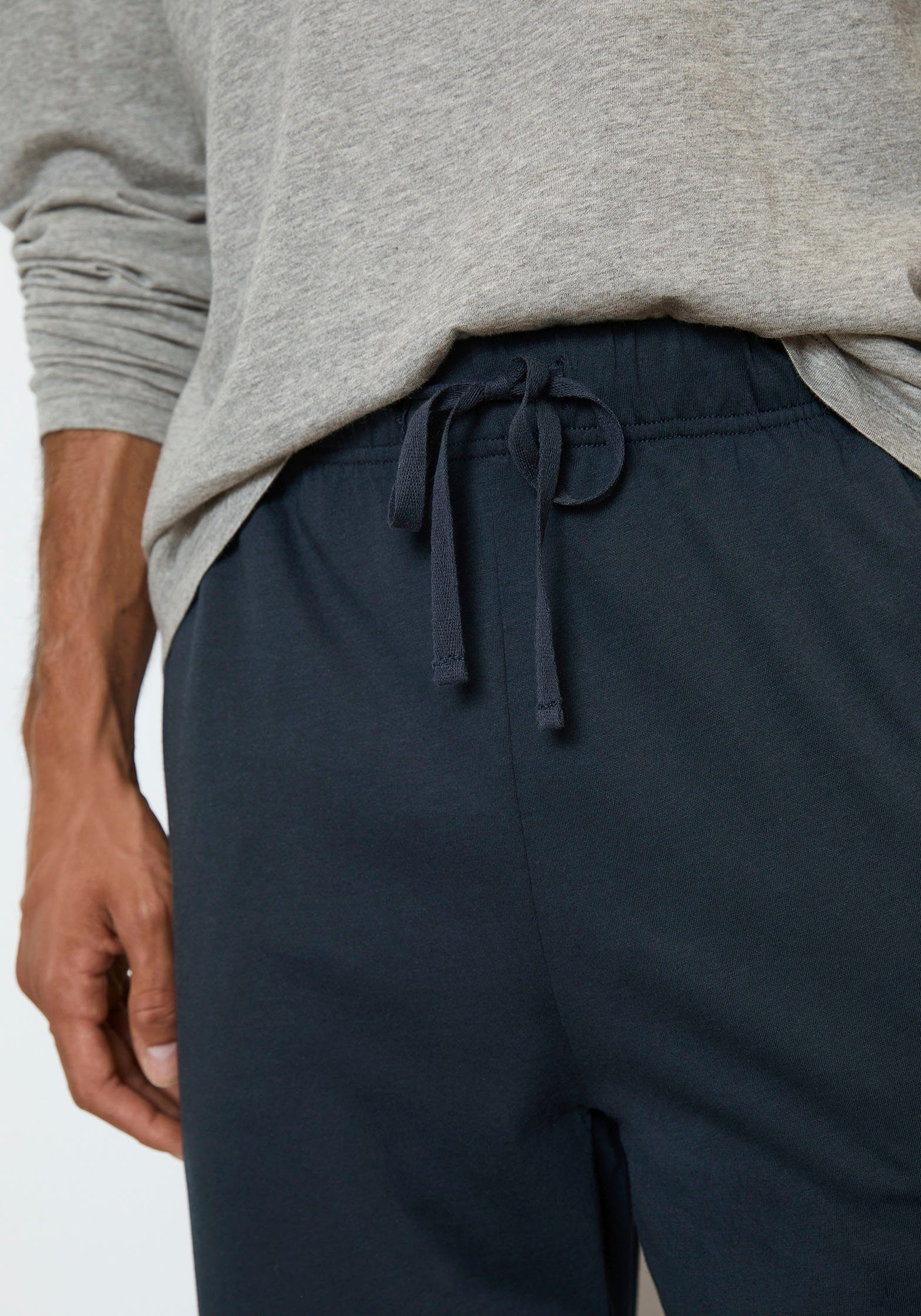 Marc O'Polo Pyjama Mix & Match Cotton (Set, 2 tlg) mit Markenlogo auf der Brust