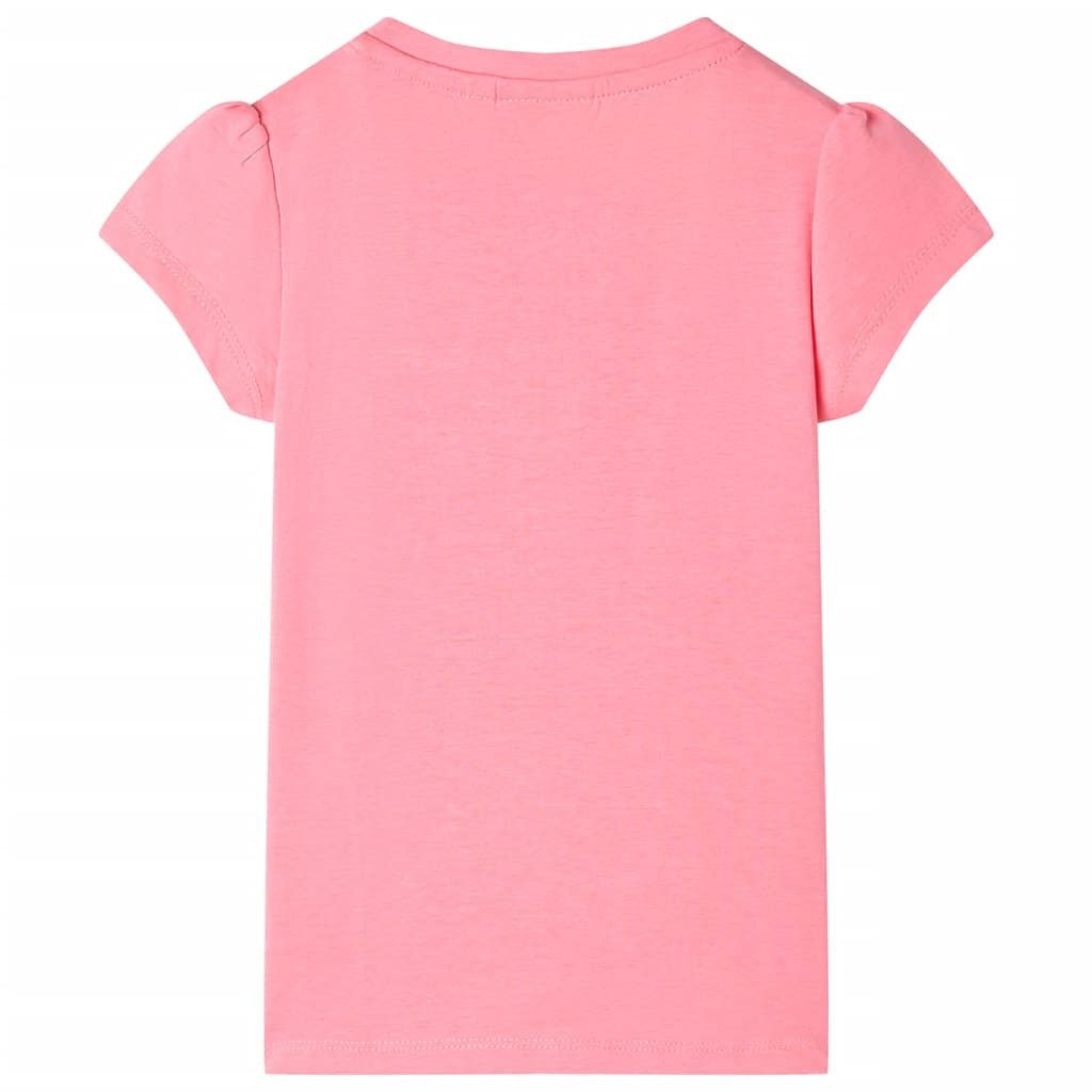 vidaXL T-Shirt Kinder-T-Shirt Neonrosa 116