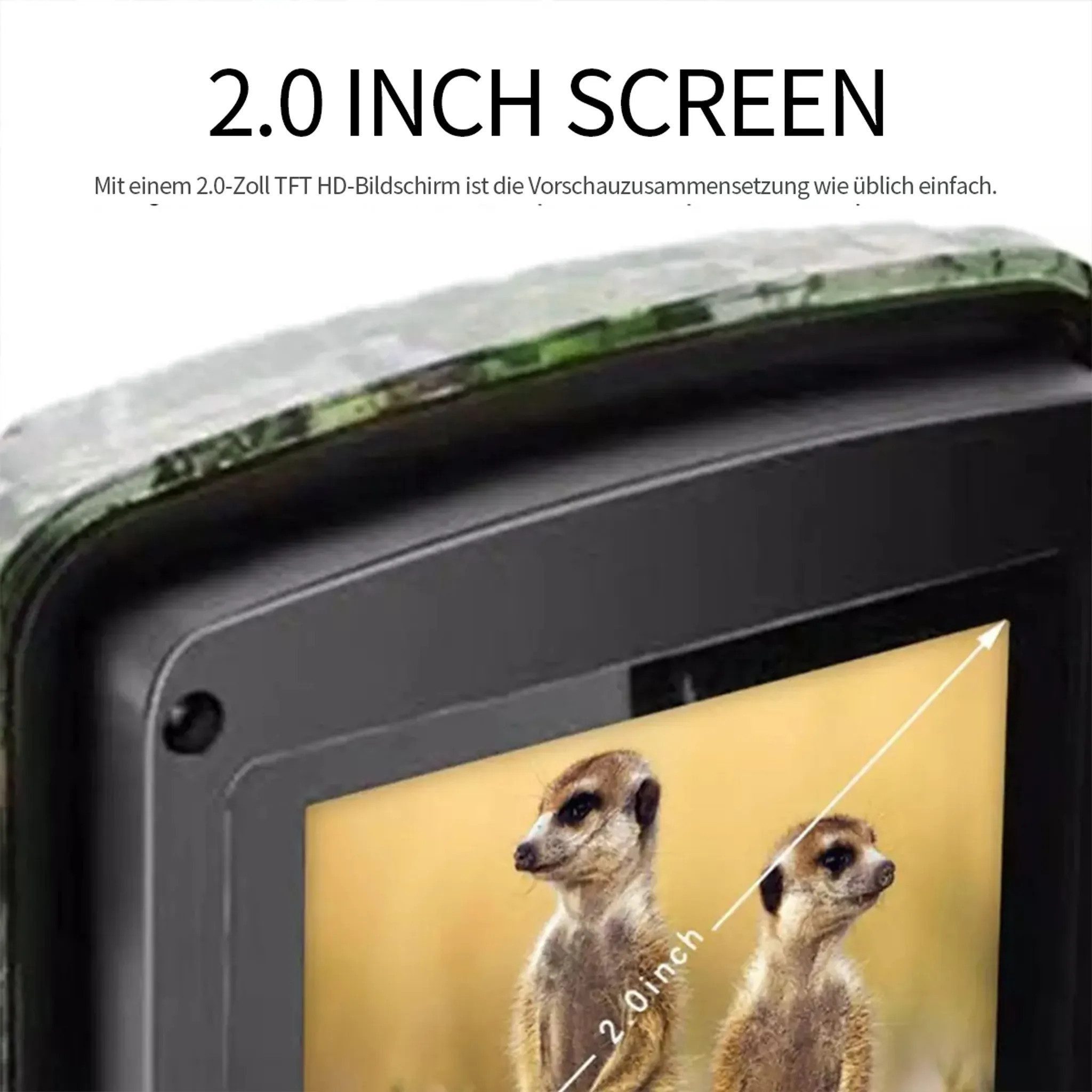 Novzep Wildkamera Wildkamera 12MP mit Bewegungsmelder Wildlife Jagdkamera