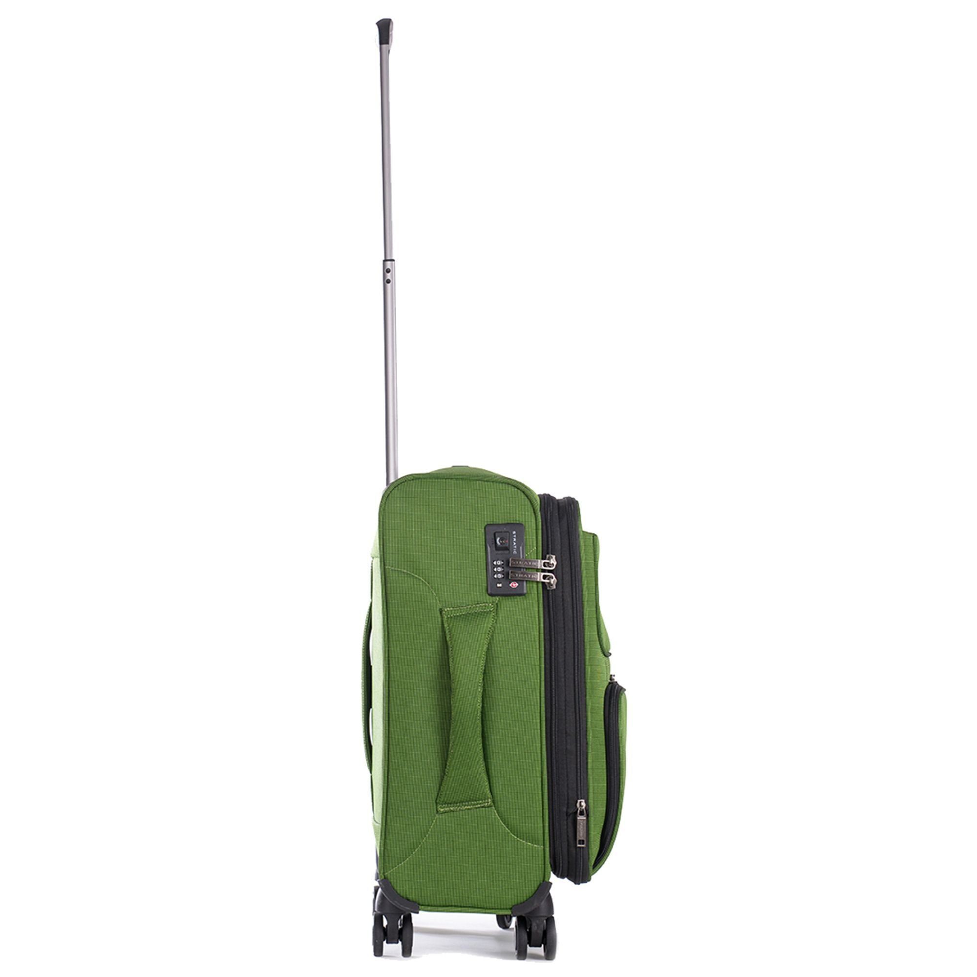 Rollen, Handgepäck-Trolley Plus, green Polyester Light Stratic 4 Bendigo