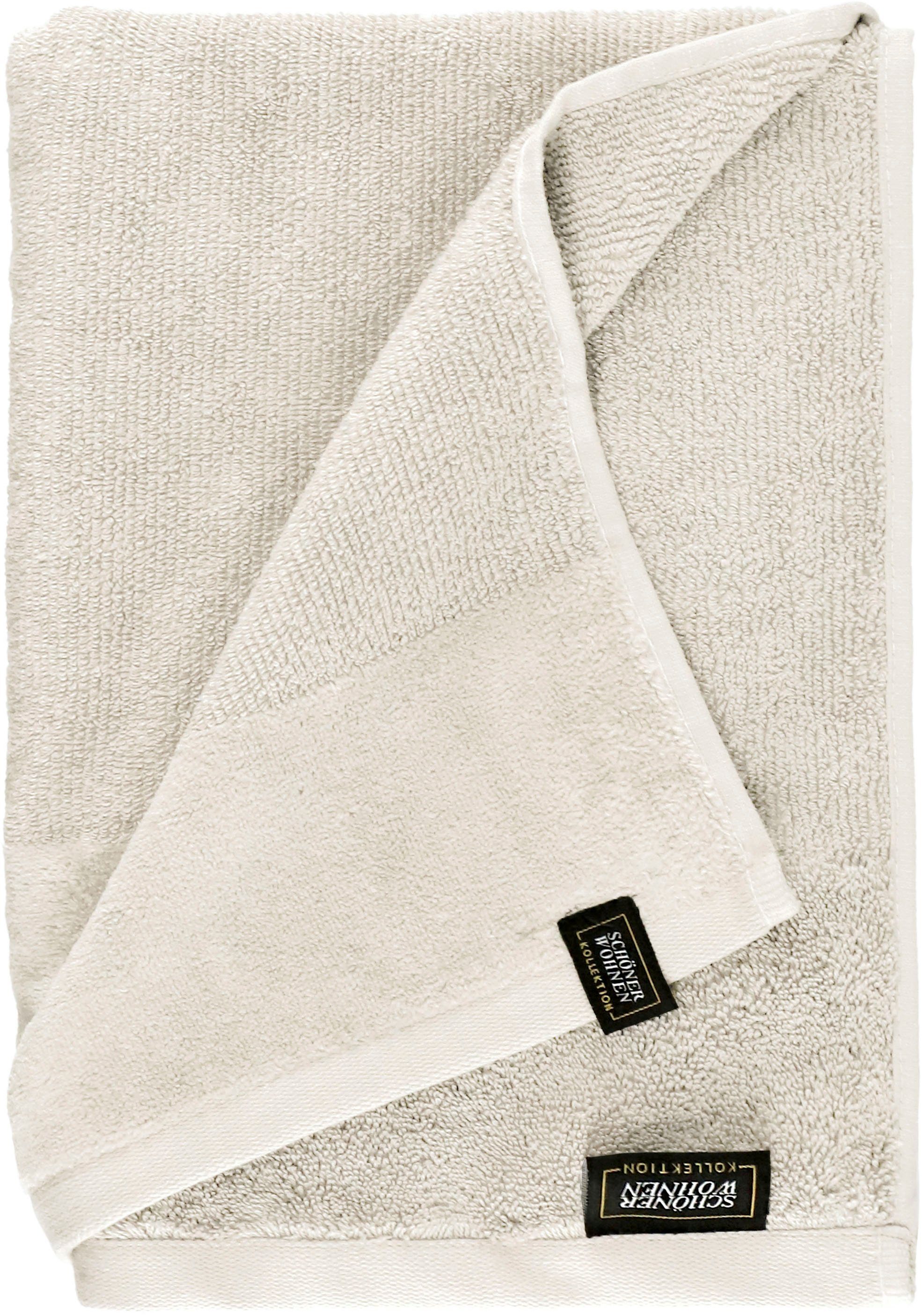 SCHÖNER WOHNEN-Kollektion Duschtuch Sense, Frottee (1-St), mit Velourborte, hautschmeichelnde Airtouch Qualität, super weich