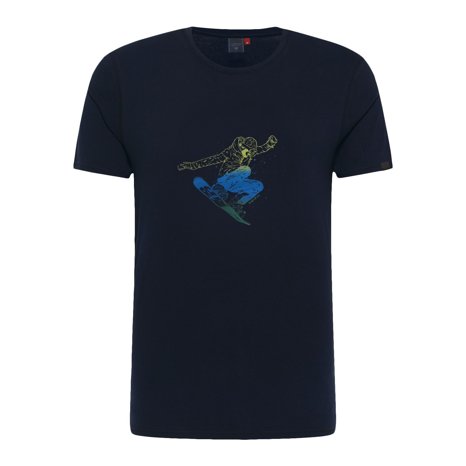 2028 Rogger T-Shirt navy coolem Snowboard-Print Ragwear mit