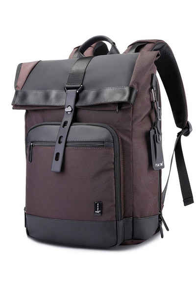 PEAK TIME Tagesrucksack PT-303, Cityrucksack mit Rolltop