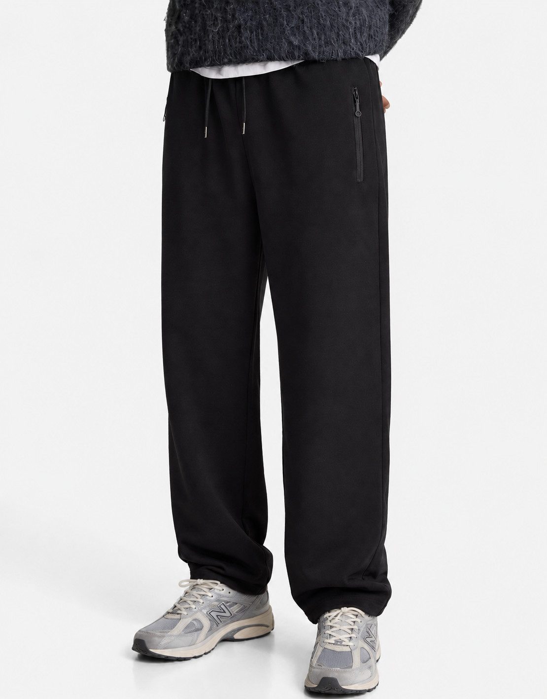 S&S Jogginghose Herren Sweathose aus Baumwolle Sommer (Packung, 1-tlg., Herren Jogginghosen) moderne Sweathose Trainingshose gerader Beinabschluss - Reißverschluss