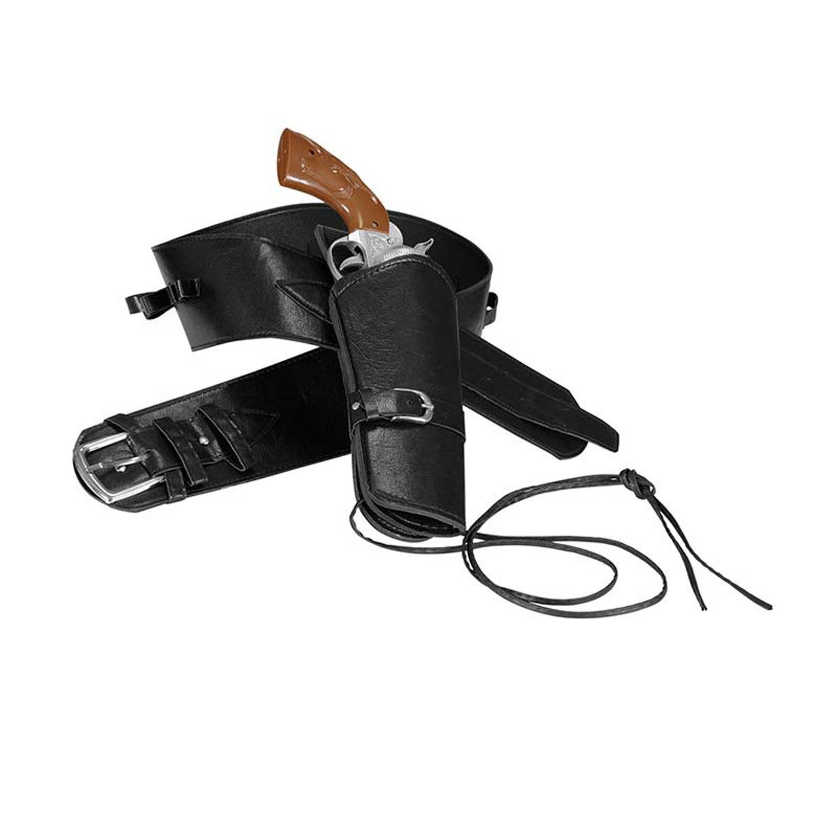 Widmann S.r.l. Blaster Waffe Western Pistolen Holster Schwarz Kunstleder