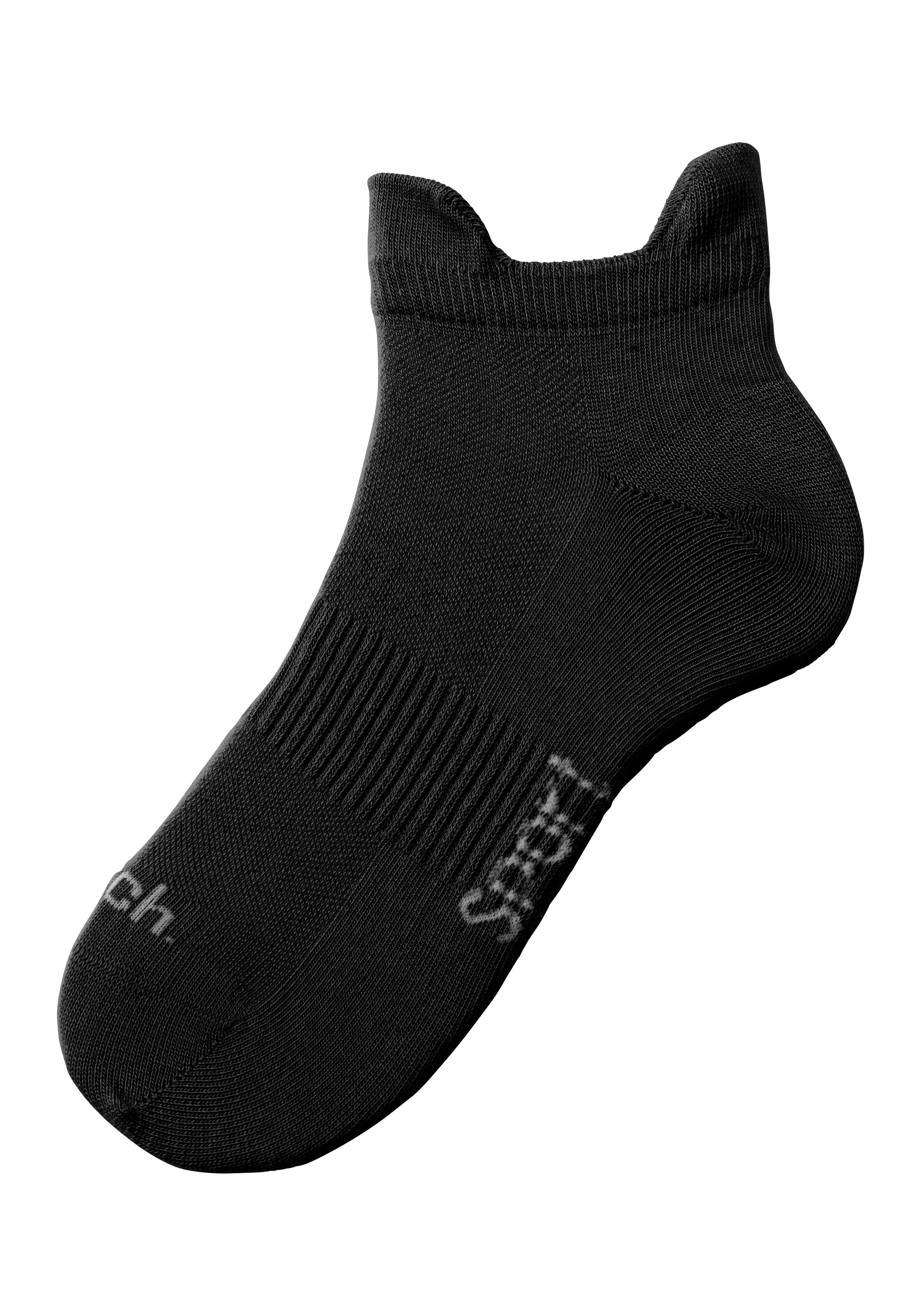Bench. Sneakersocken (Packung, 6-Paar) mit feiner Mesh Konstruktion und Mittelfußgummi