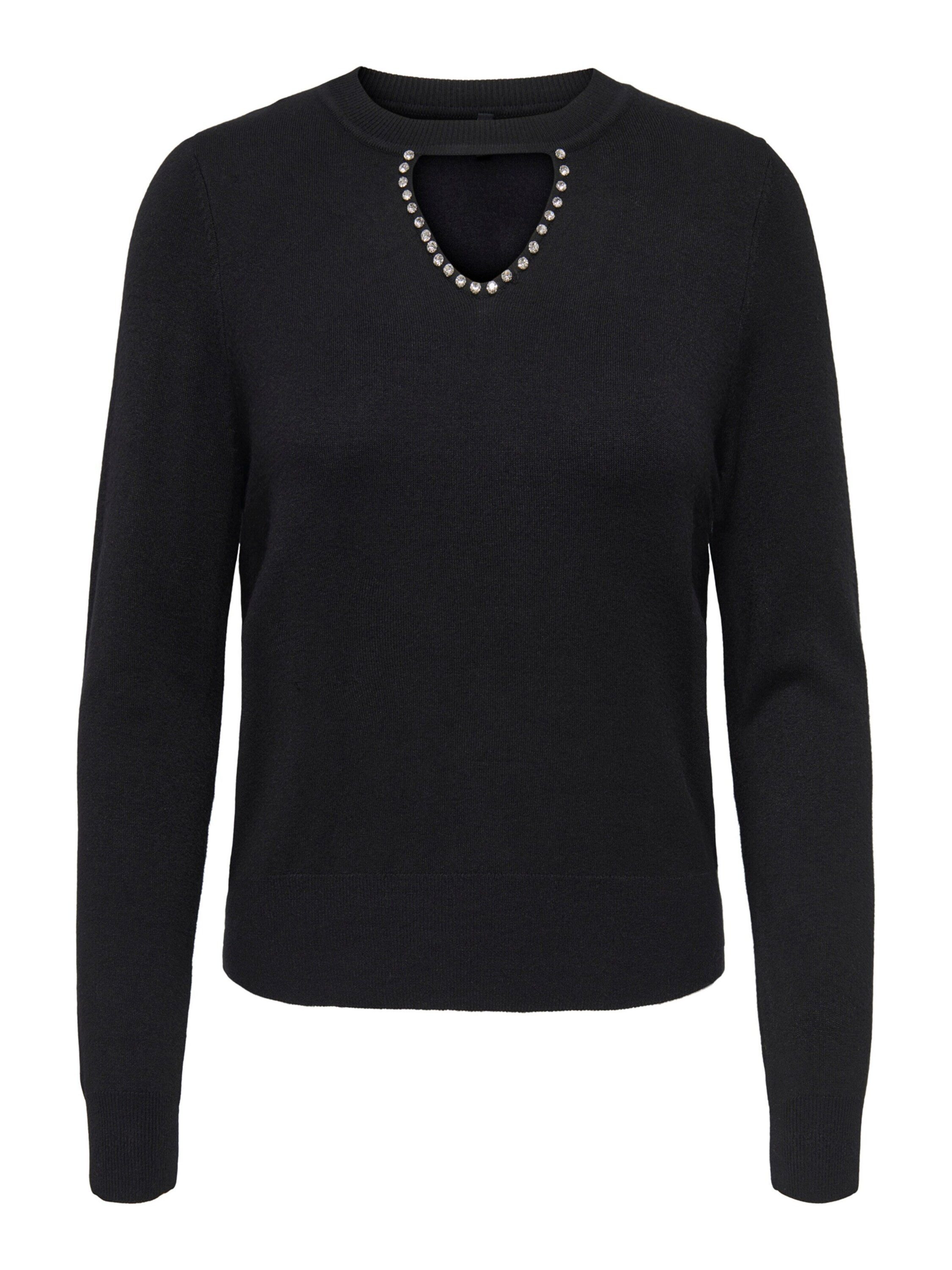Rundhalspullover ONLVENICE LIFE LS PEEKABOO BLING CC KNT