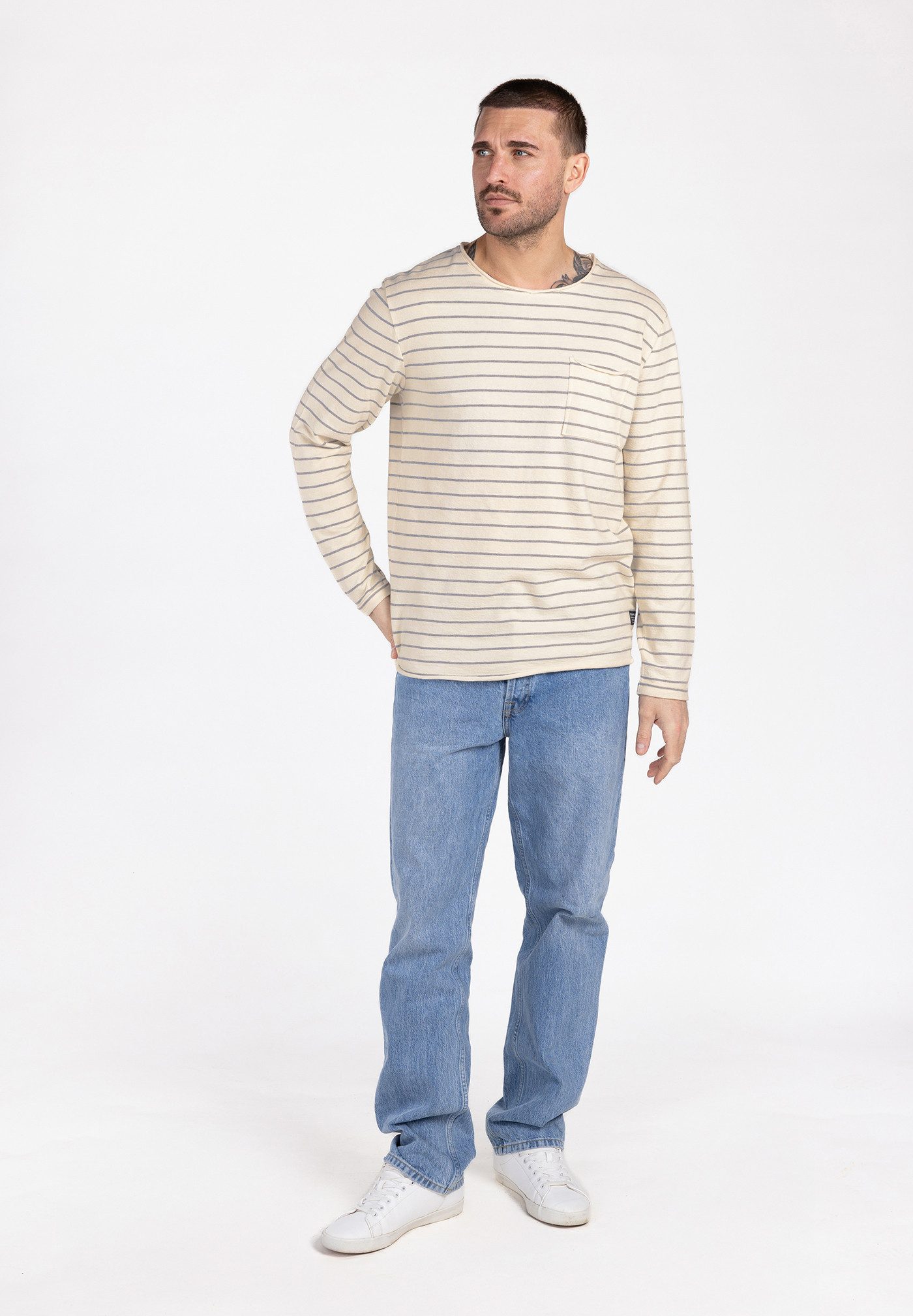 Key Largo Longsleeve MSW KLBRUNO round ringel (1er)