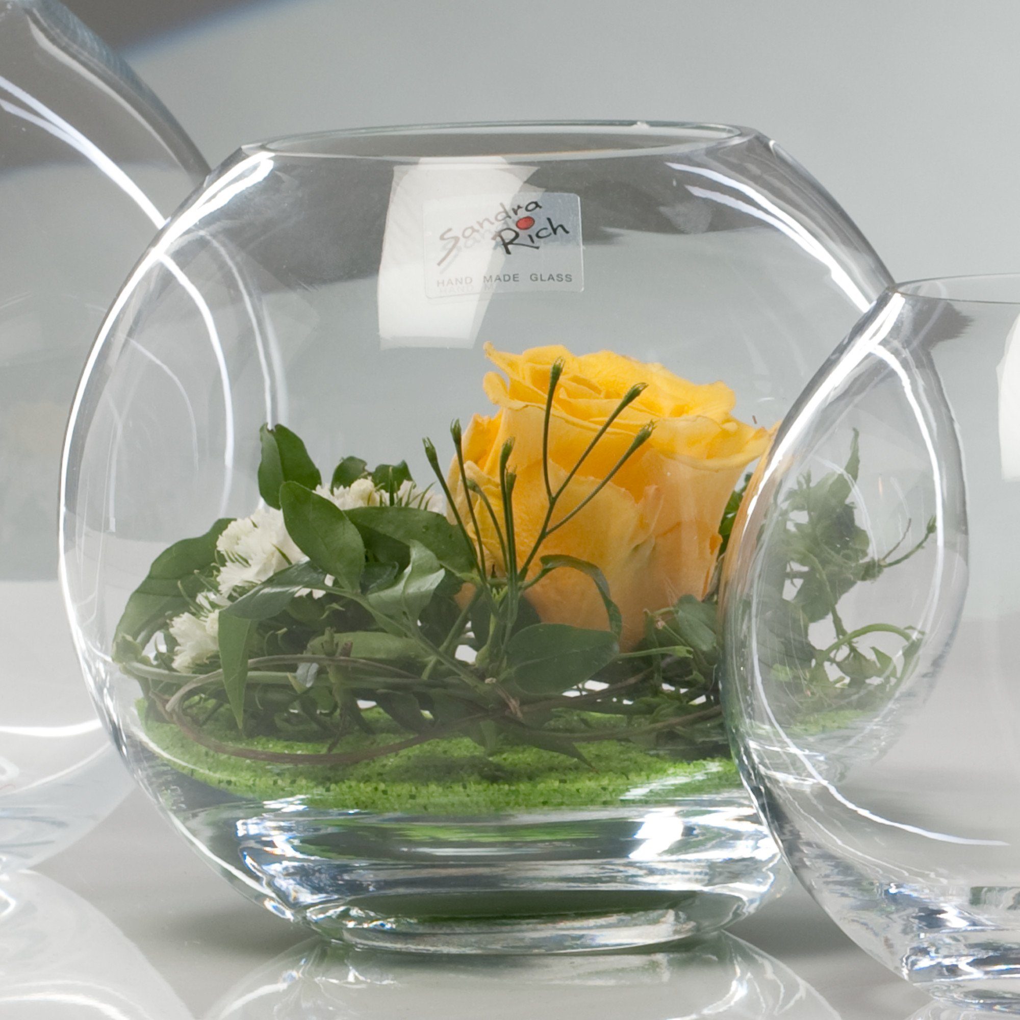 Sandra Rich Dekovase Glasvase Globe klar rund von Sandra Rich