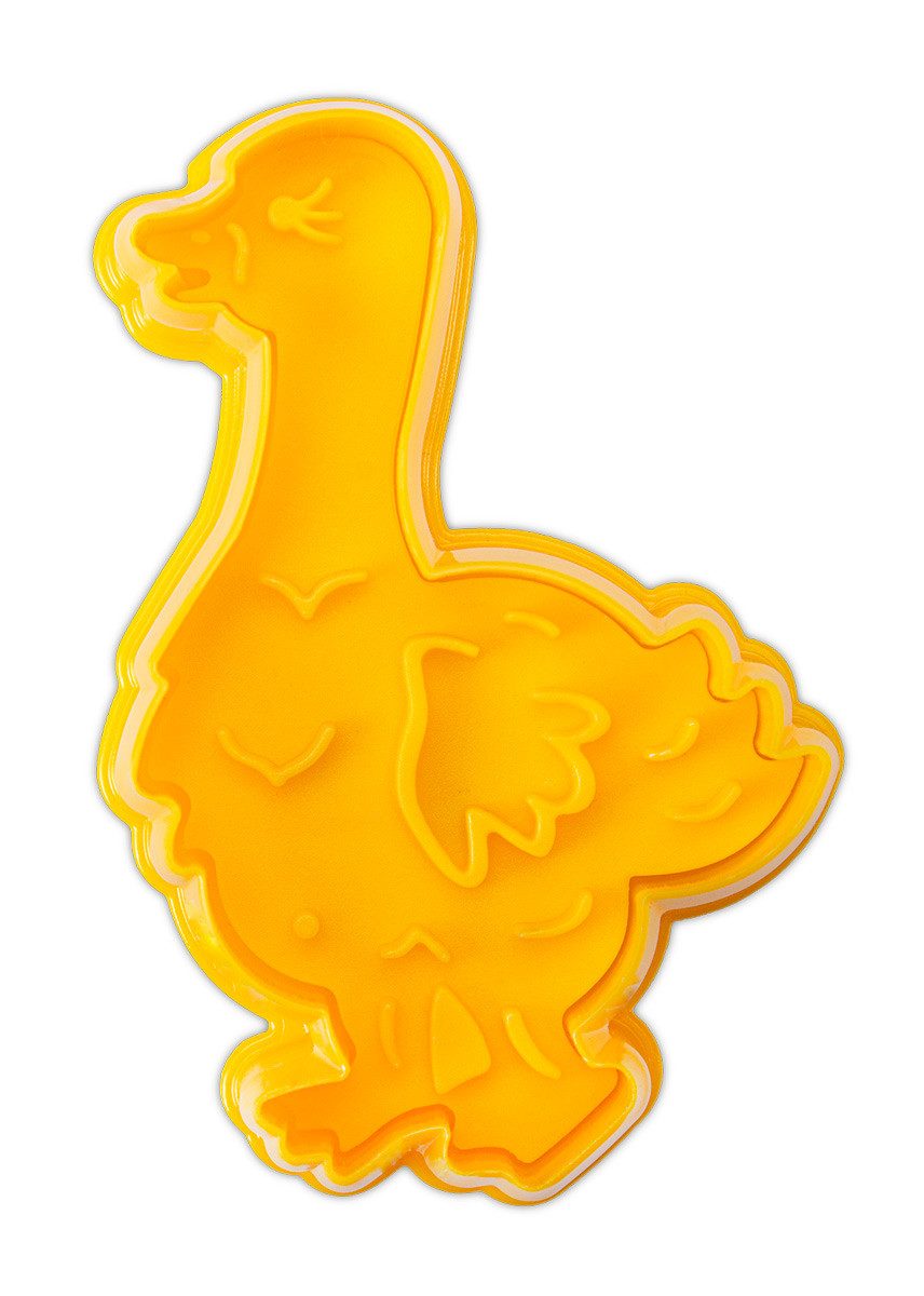 STÄDTER Ausstechform Städter Präge-Ausstecher Gans 7,5 cm Gelb PP-Kunststoff Gelb 169302, PP-Kunststoff