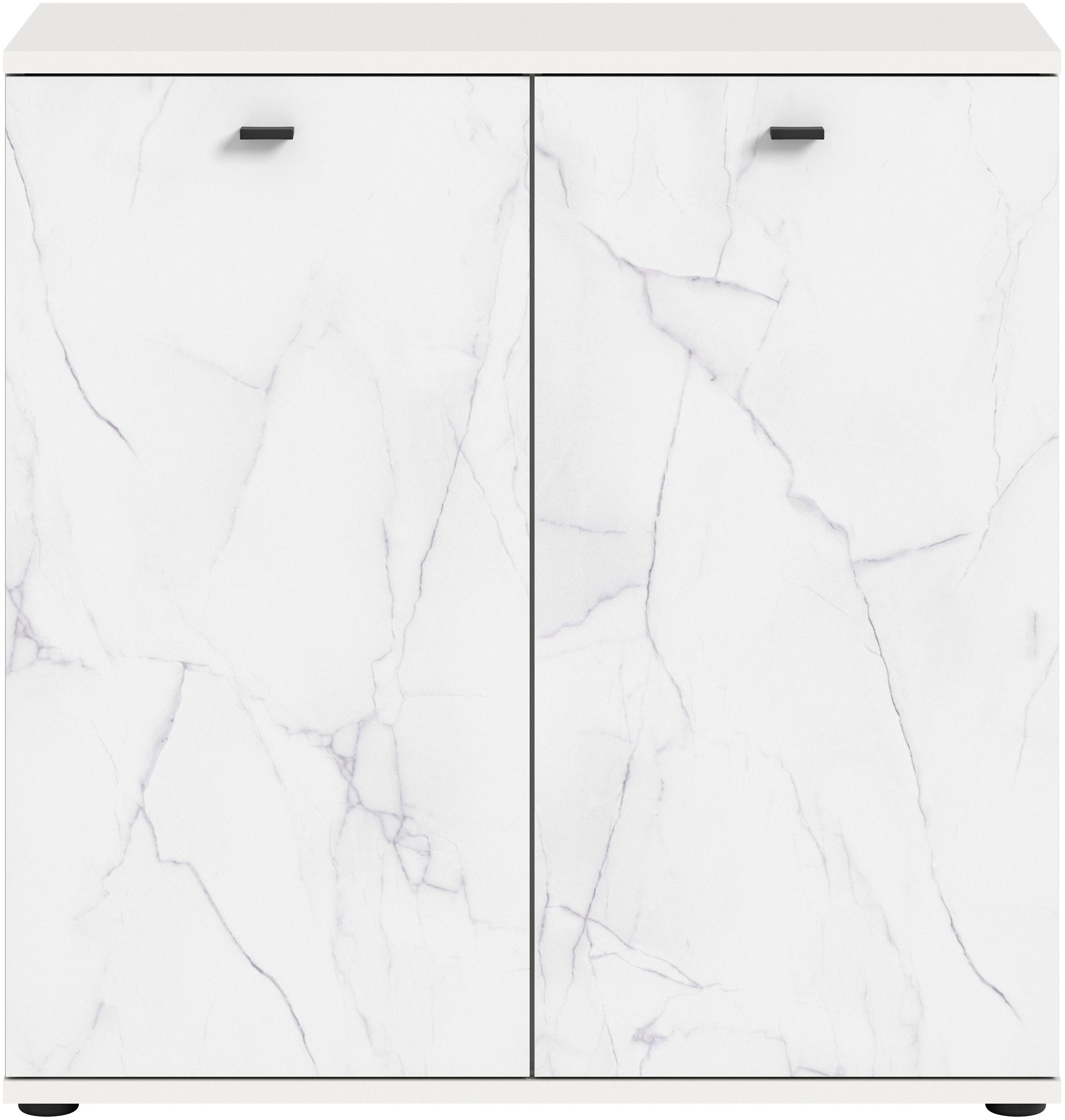 Home affaire Kommode CALCOLO, Breite 86 cm, 2 Türen mit Soft-Close-Funktion, 4 Fächer, Anrichte,Sideboard, Schrank