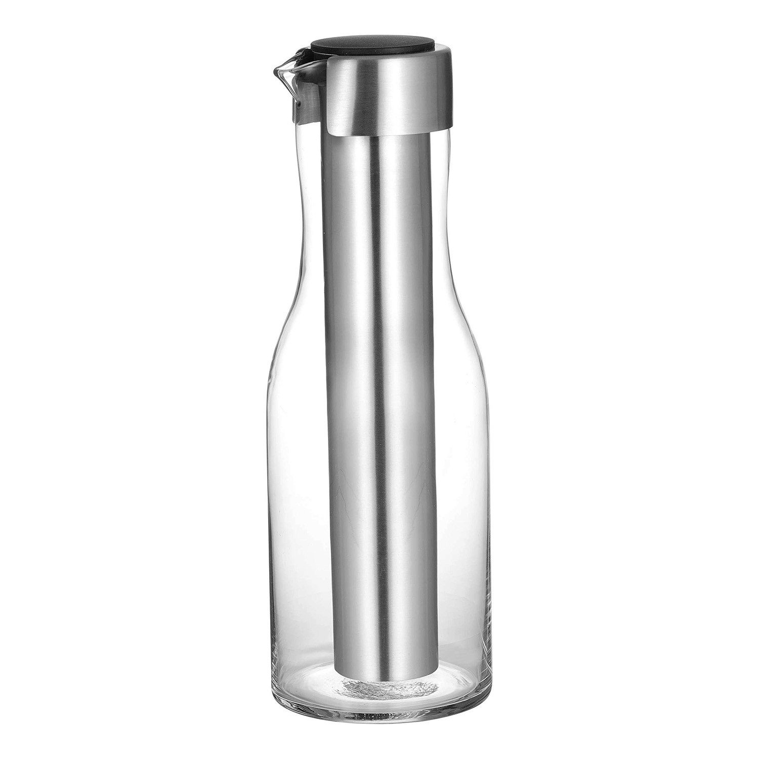 Ritzenhoff & Breker Karaffe Karaffe mit Kühleinsatz 1 Liter Glas klar, Herausnehmbarer Kühlstab aus Edelstahl