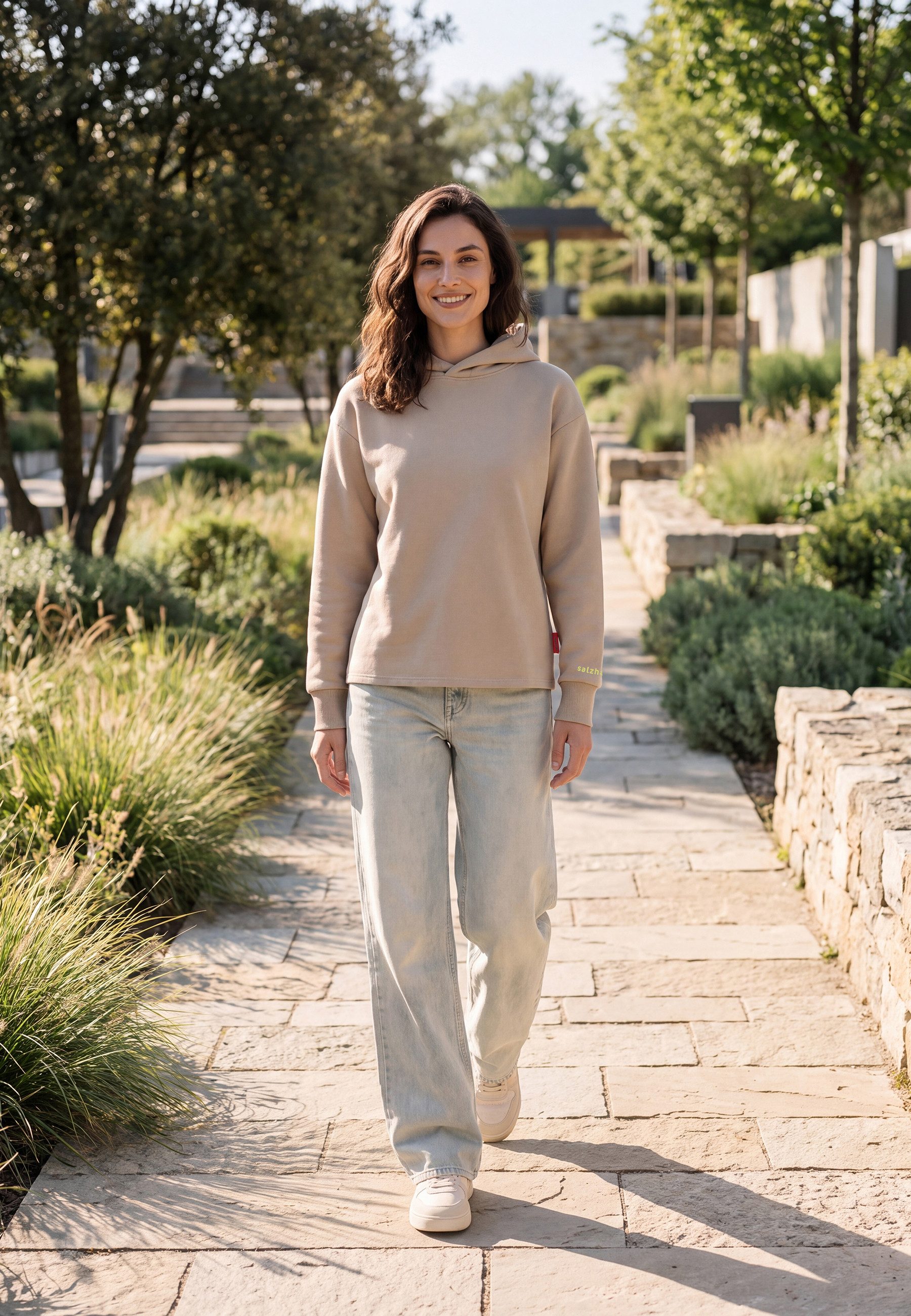 salzhaut Hoodie DÄMLACK Damen Oversized salzhaut Kapuzenpullover – bequemer Fit und nordisch klares Design