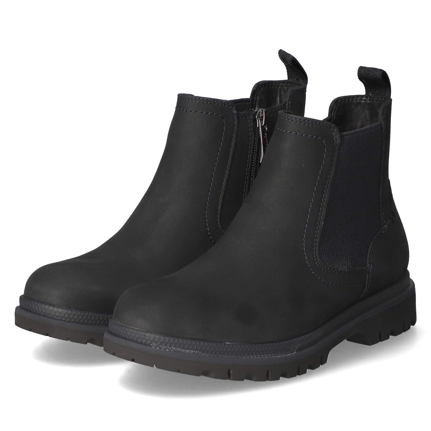 Tamaris Tamaris 1-25440-45/805 Damen Leder & Textil blau Schlupfstiefel günstig online kaufen
